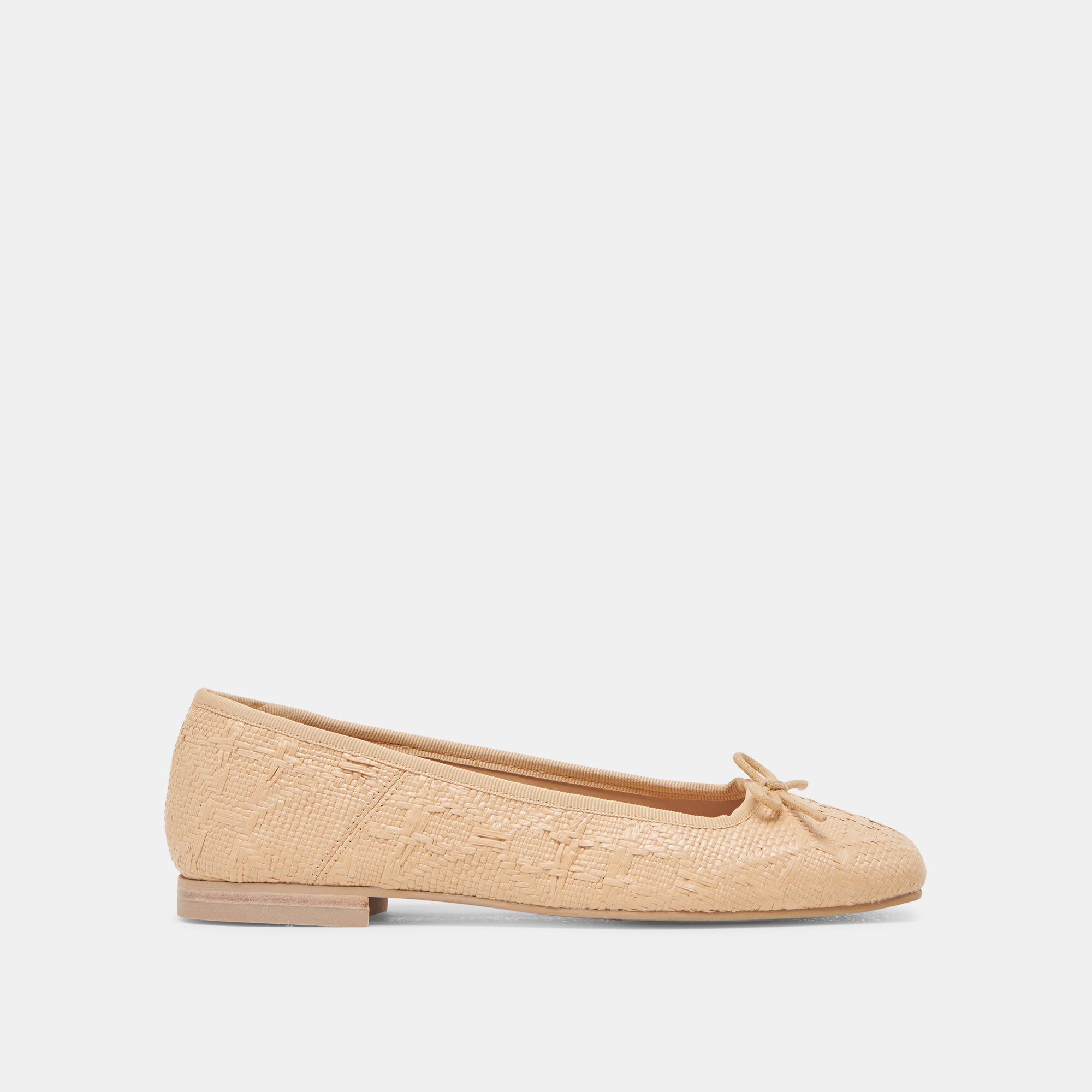 ANISA Women's Ballet Flats - Lightweight Natural Woven Raffia Shoes for Comfortable Walking | Perfect for Casual Wear, Office, and Summer Outfits