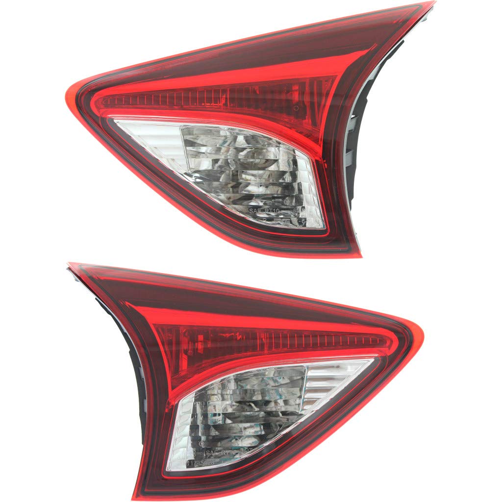 2013-2016 Mazda CX-5 LED Tail Light Assembly - DOT Certified Replacement for MA2802108 & MA2803108 - Left & Right Side Complete Set with Bulbs | Perfect for Night Driving & Enhanced Vehicle Safety