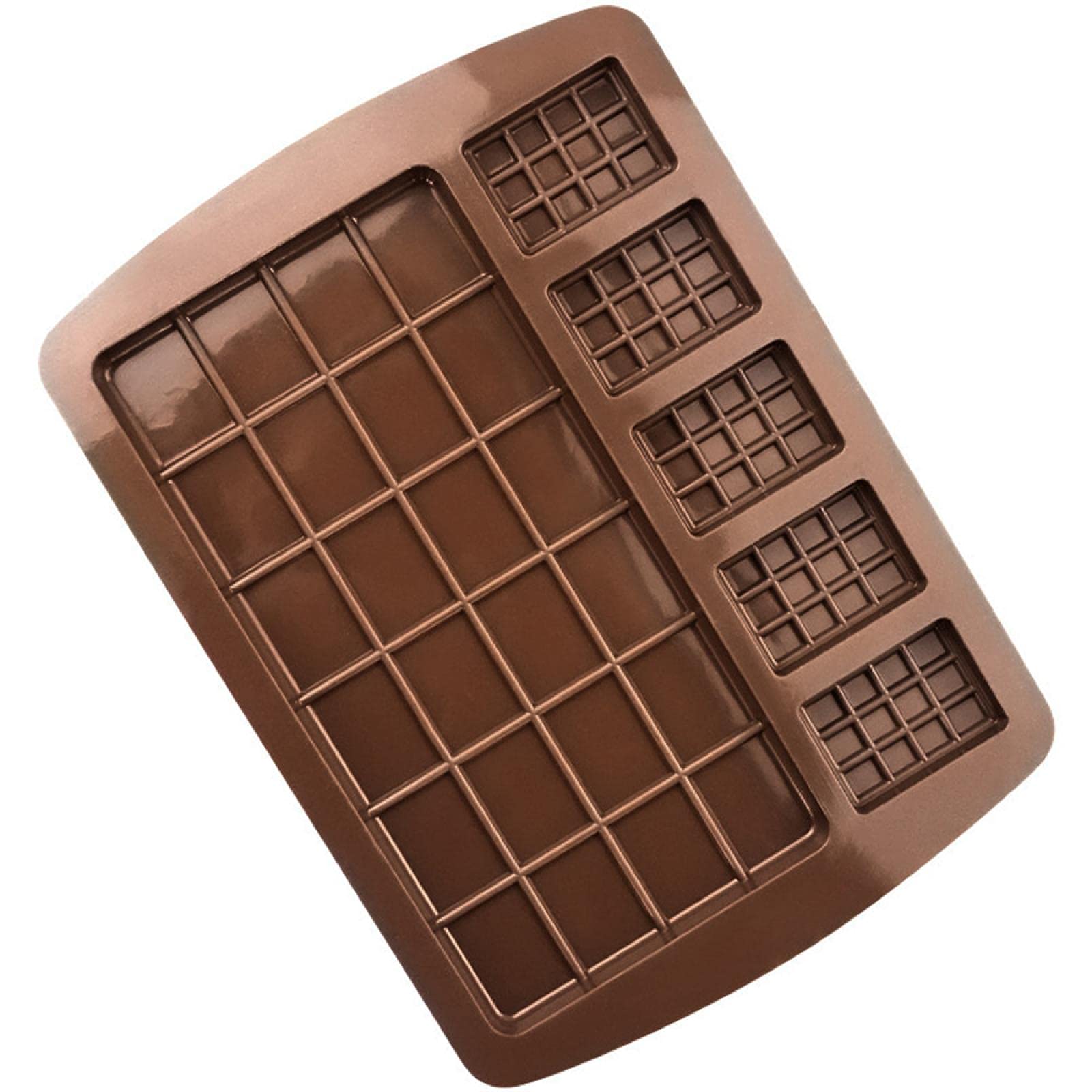Premium Silicone Fondant Molds Set - Waffle Chocolate Candy Bar Molds for Cake Decorating, Patisserie & Baking | Ideal for DIY Desserts, Wedding Cakes, Cupcakes & Home Baking Accessories
