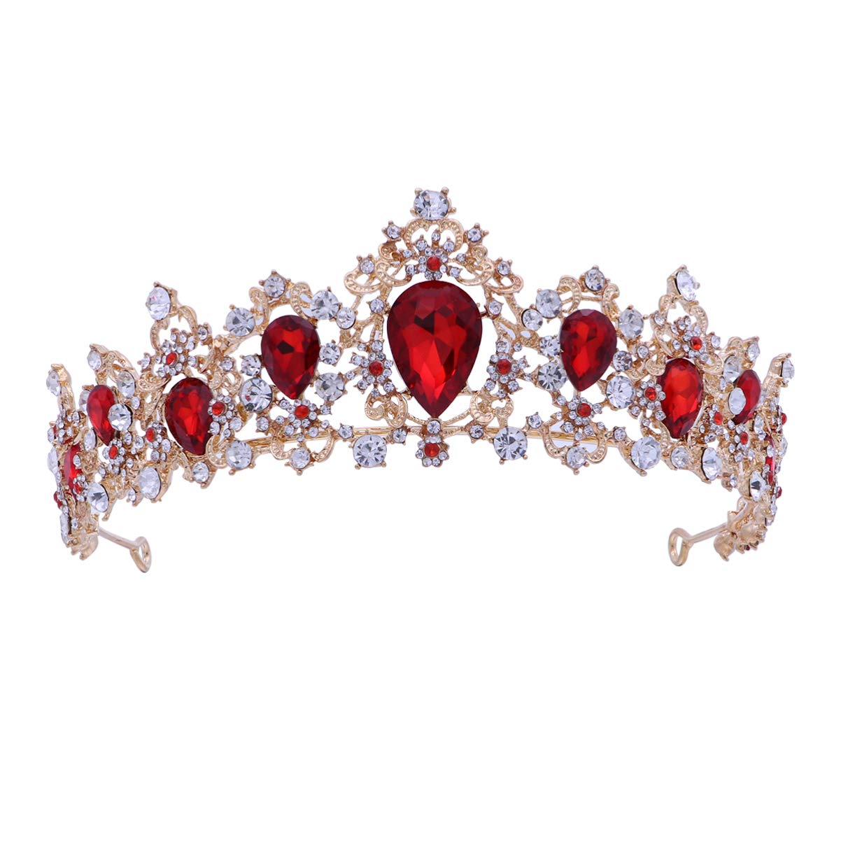 Elegant Wedding Tiara for Bride - Royal Crystal Bridal Crown Headpiece for Women | Perfect for Weddings, Prom, Pageants & Special Occasions