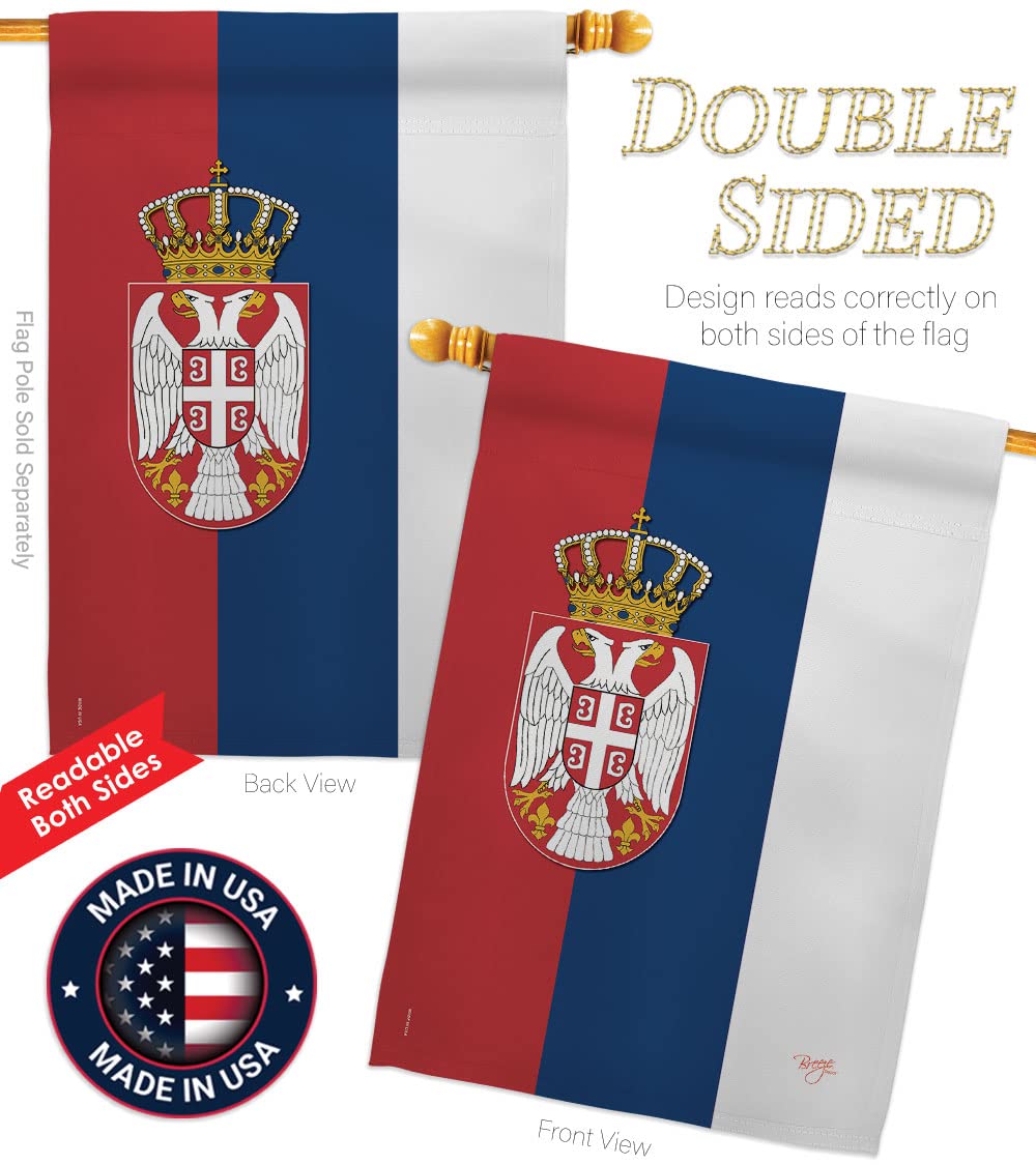 Serbia Nationality Decorative Flag 28