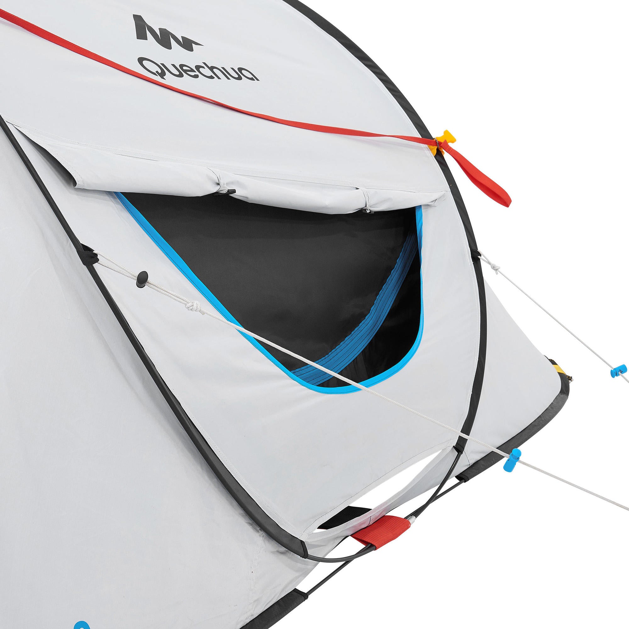 Quechua 2 Second Fresh & Black Waterproof Pop Up Camping Tent for 3 Person - Instant Setup for Hiking, Backpacking & Outdoor Adventures