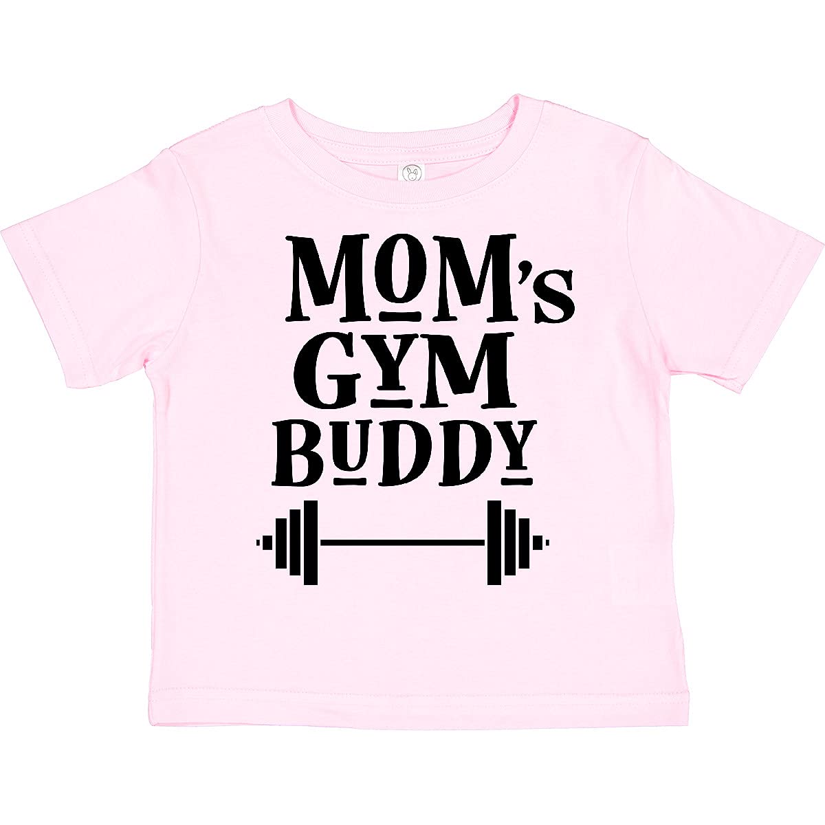 Inktastic Mom's Gym Buddy Fitness Workout Toddler T-Shirt - Cute Workout Outfit for Toddlers & Active Moms | Perfect for Gym, Yoga & Playdates
