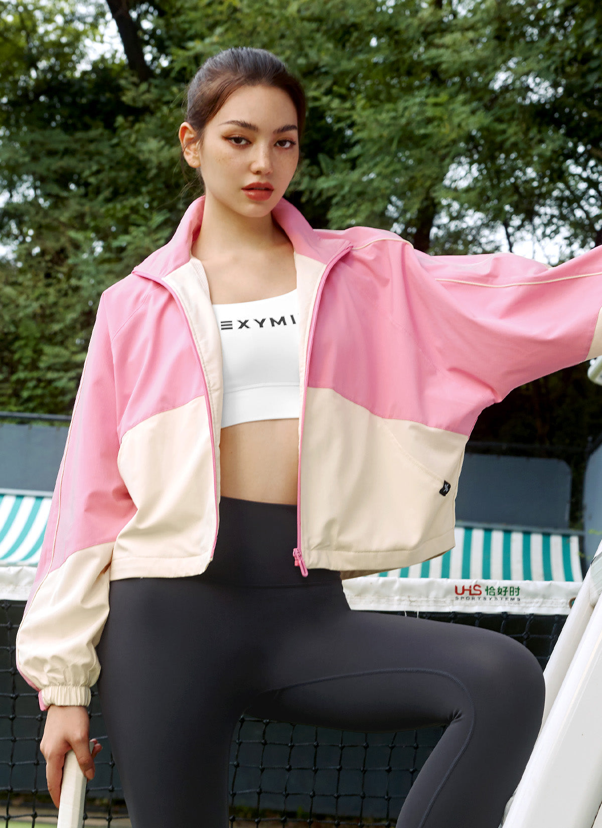 Stylish Color Block Windbreaker Jacket for Men & Women - Lightweight, Water-Resistant Outdoor Coat for Running, Hiking & Travel