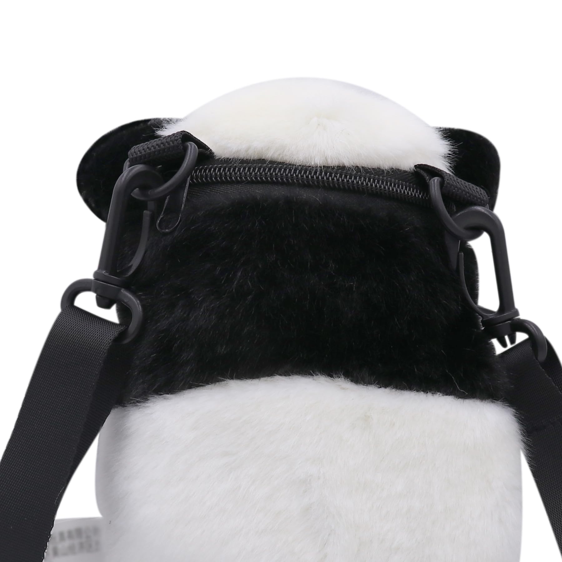 Cute Fluffy Plush Tiger Panda Crossbody Purse for Women & Girls - Small Animal Shoulder Bag - Perfect for Casual Outings, Travel & Gifts