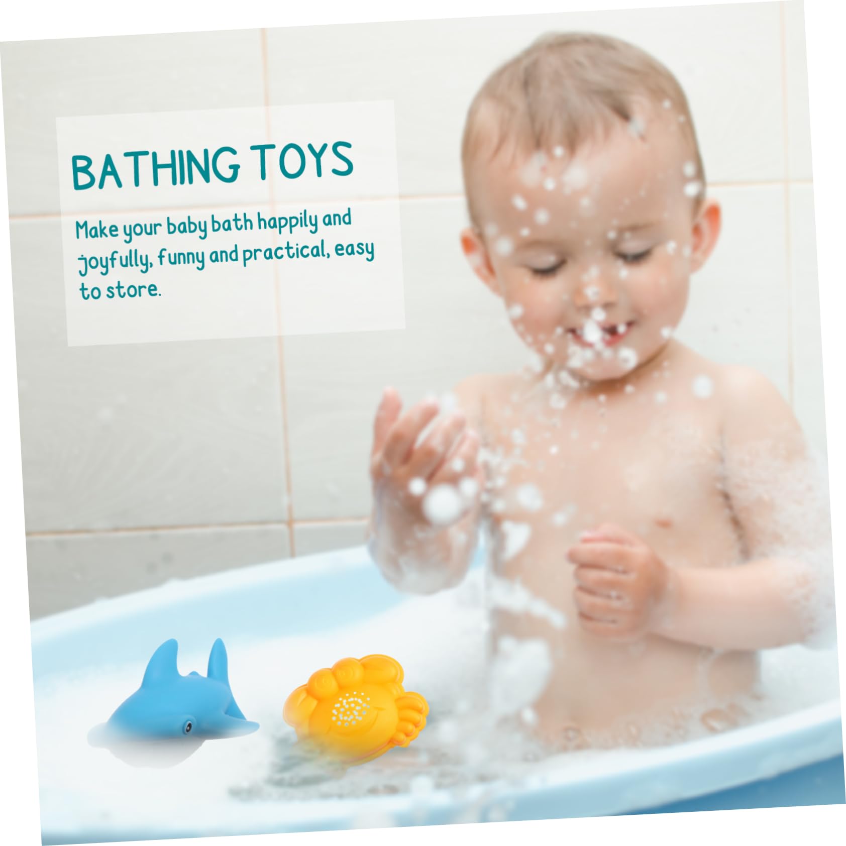 MUSISALY 1 Set Animal Bath Toys - Squirters for Kids, Vinyl Bathtub & Shower Toys, Fun Beach Play Set for Toddlers | Perfect for Bath Time, Pool Parties & Outdoor Water Play