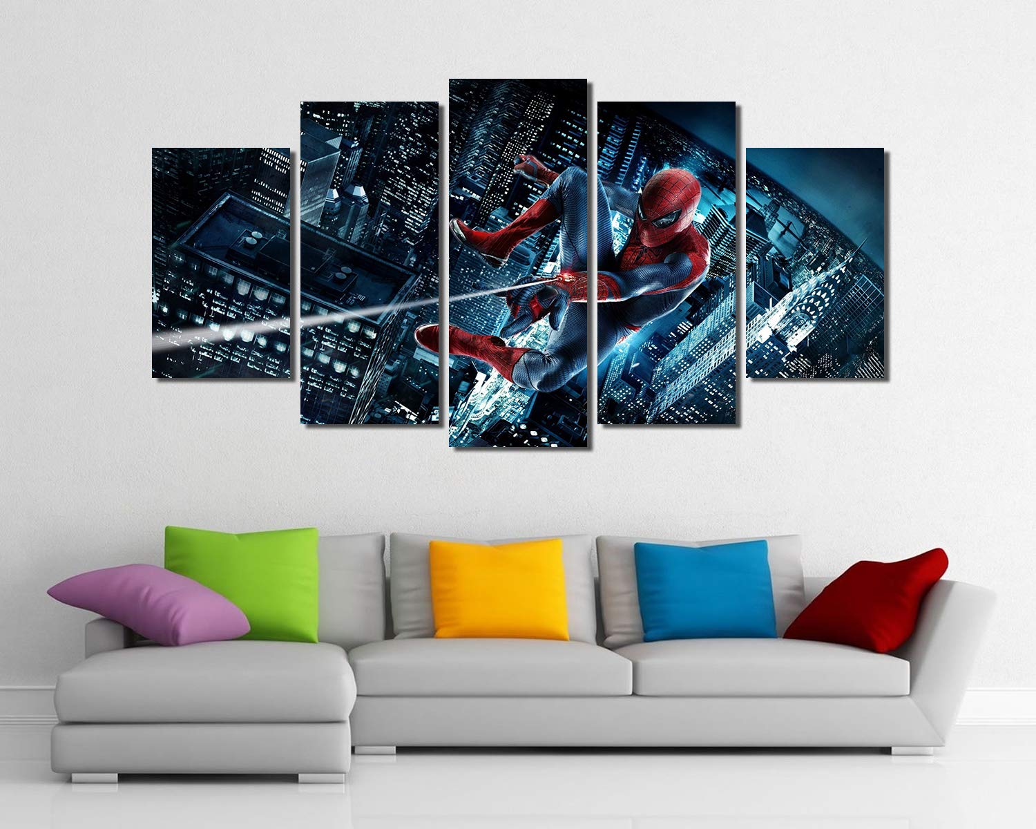 Spider-Man Framed Canvas Wall Art - 60