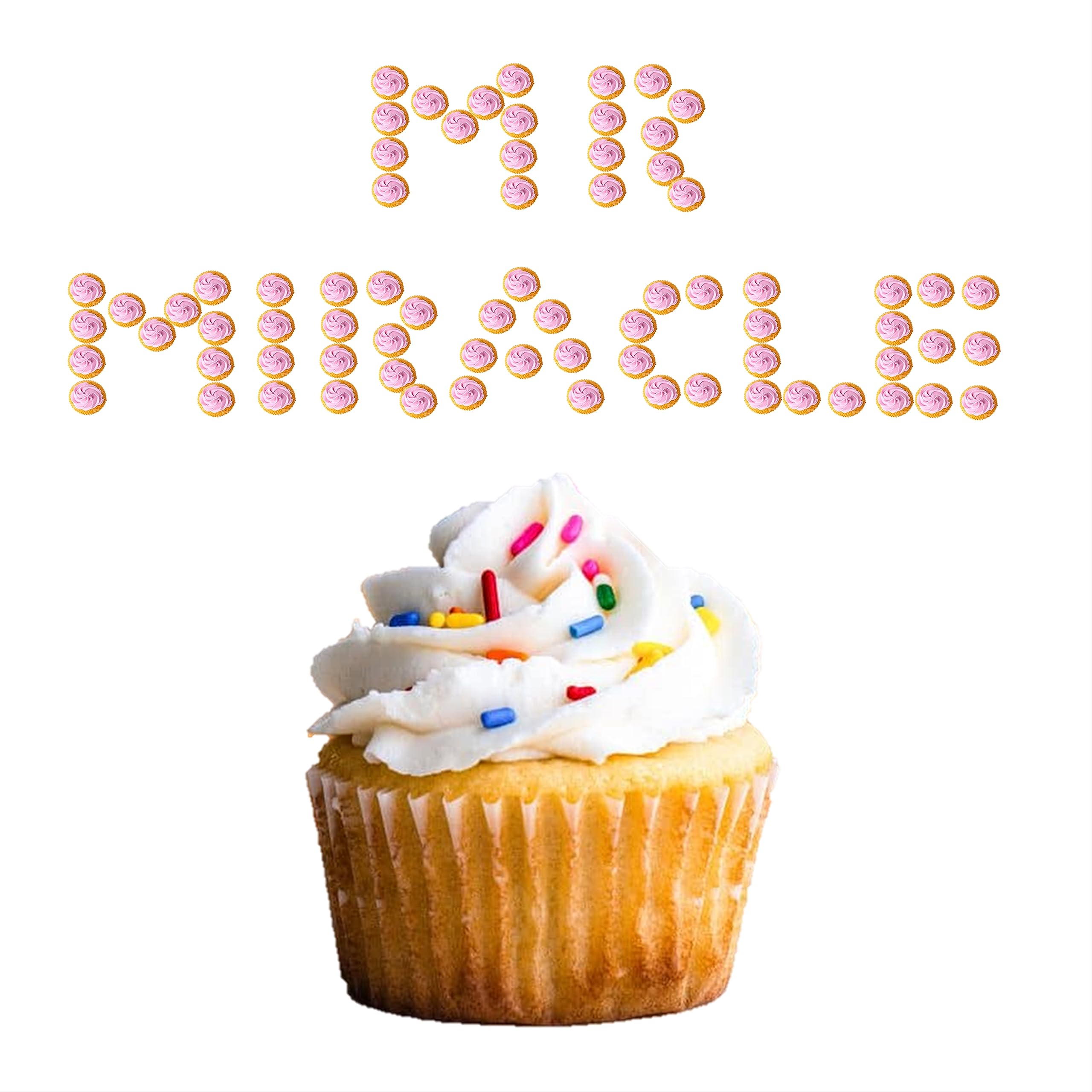 Mr Miracle Standard Size Baking Cups - 500 Pack Premium White Grease-Proof Cupcake Liners, Oven & Microwave Safe Paper Baking Cups for Muffins, Cakes, Desserts - Perfect for Home Baking, Parties & Holiday Treats