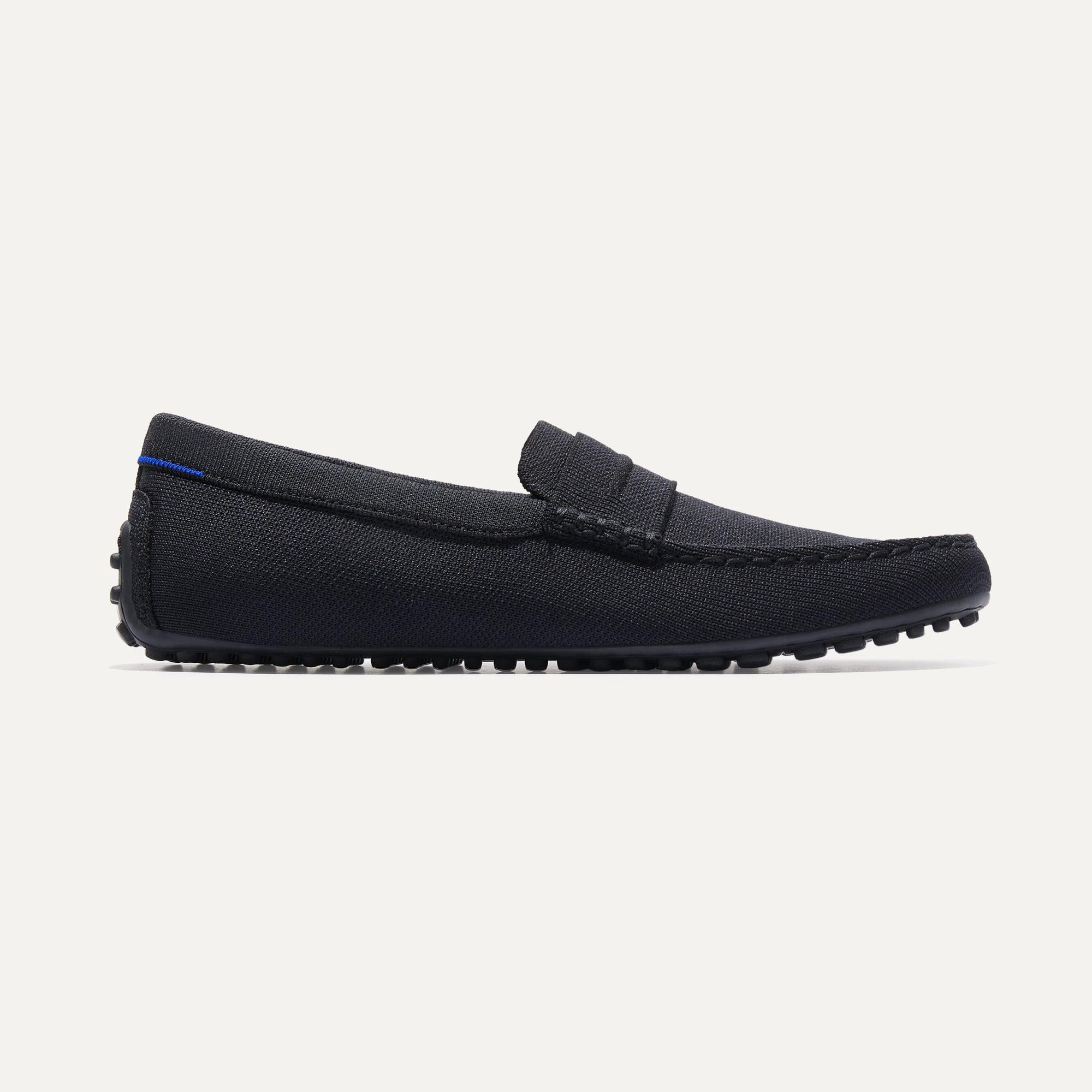 Premium Black Driving Loafers for Men - Comfortable Slip-On Shoes for Casual Wear, Work & Travel | Water-Resistant & Lightweight