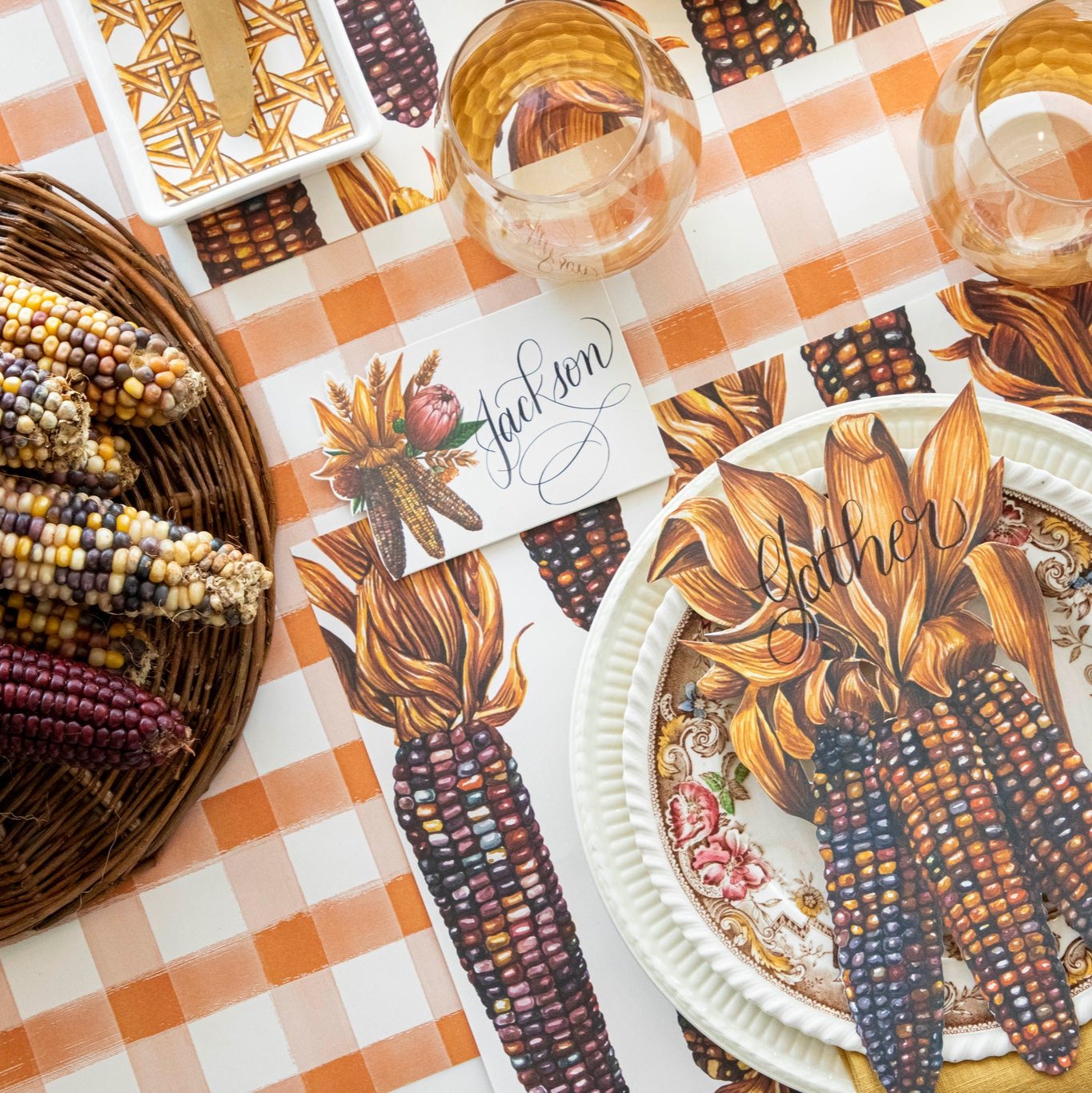 Premium Corn Husk Placemats - Eco-Friendly Table Mats for Dining & Home Decor - Perfect for Thanksgiving, Farmhouse Style & Rustic Tablescapes