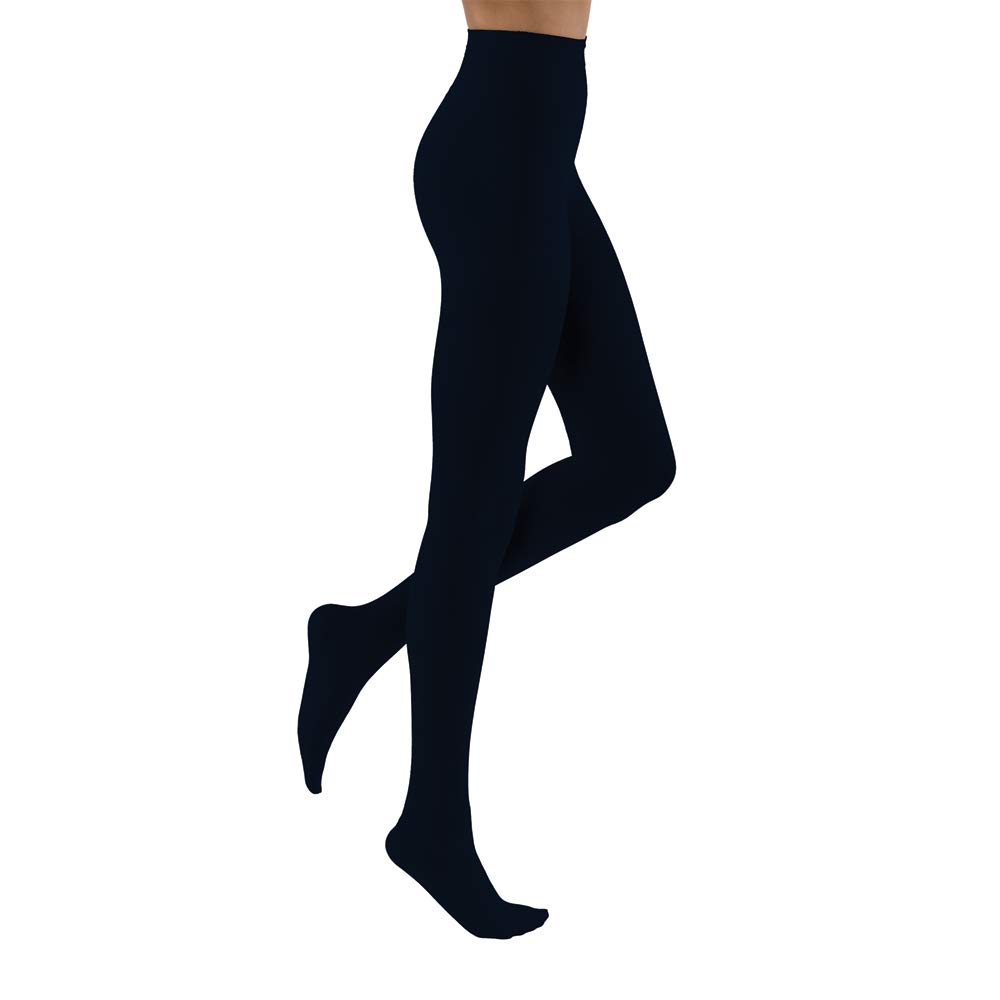 JOBST UltraSheer Waist High 20-30 mmHg Medical Compression Stockings Pantyhose for Women, Closed Toe, Medium Size, Midnight Navy - Perfect for Varicose Veins, Edema & Post-Surgery Recovery