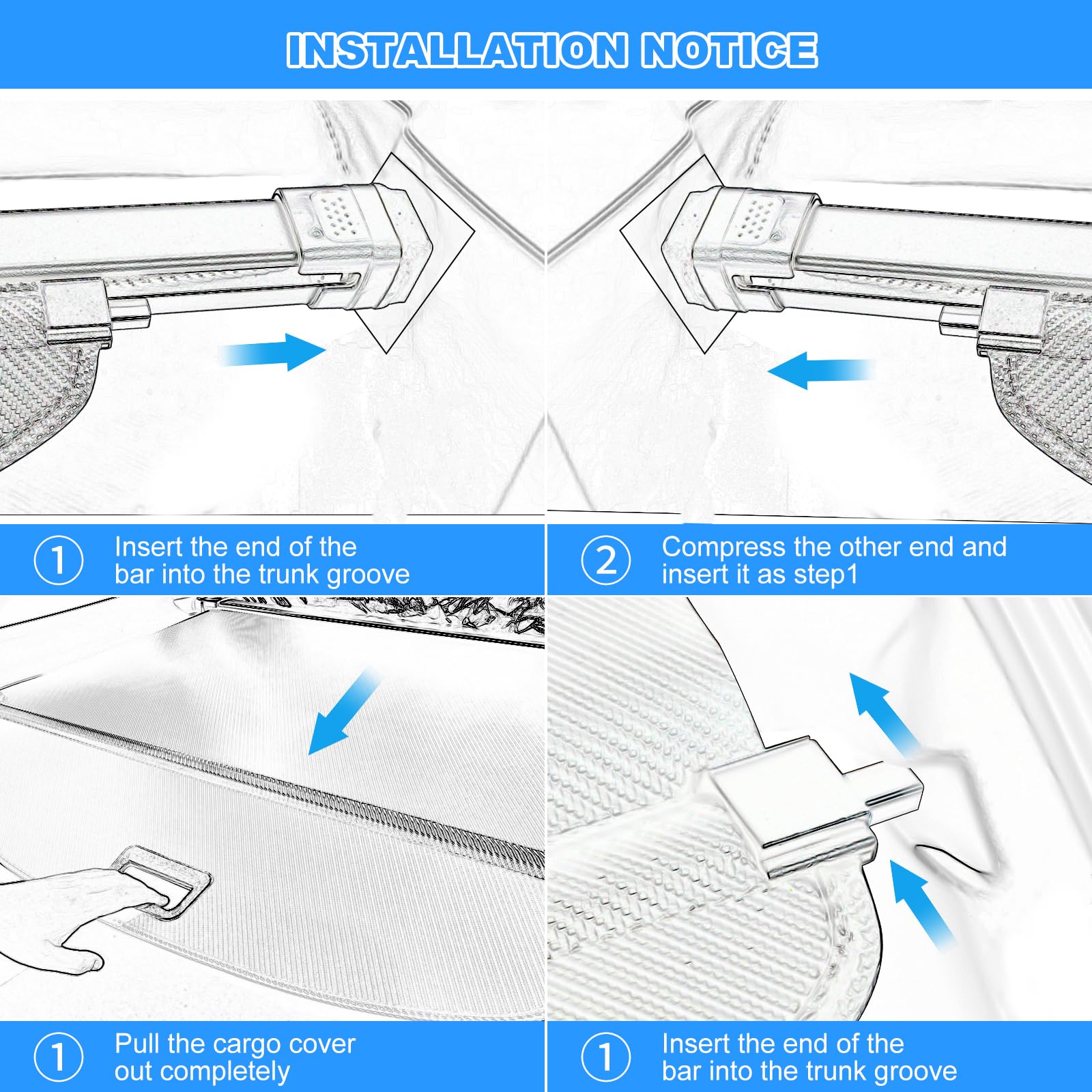 AUXKO Retractable Cargo Cover for 2024-2025 Mazda CX-90 | Trunk Luggage Security Shade | Carbon Fiber Privacy Screen | Perfect for Road Trips & Grocery Protection