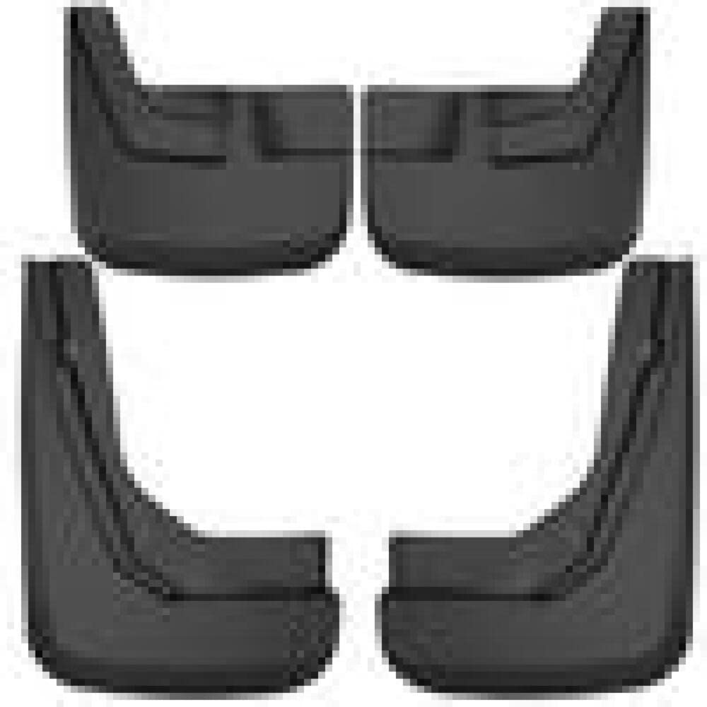 Husky Liners Front & Rear Mud Guards for 2021-2024 Chevy Suburban, Tahoe & GMC Yukon XL - Black 4-Piece Set (58246) | Heavy Duty Splash Guards for Off-Roading & Winter Driving Protection