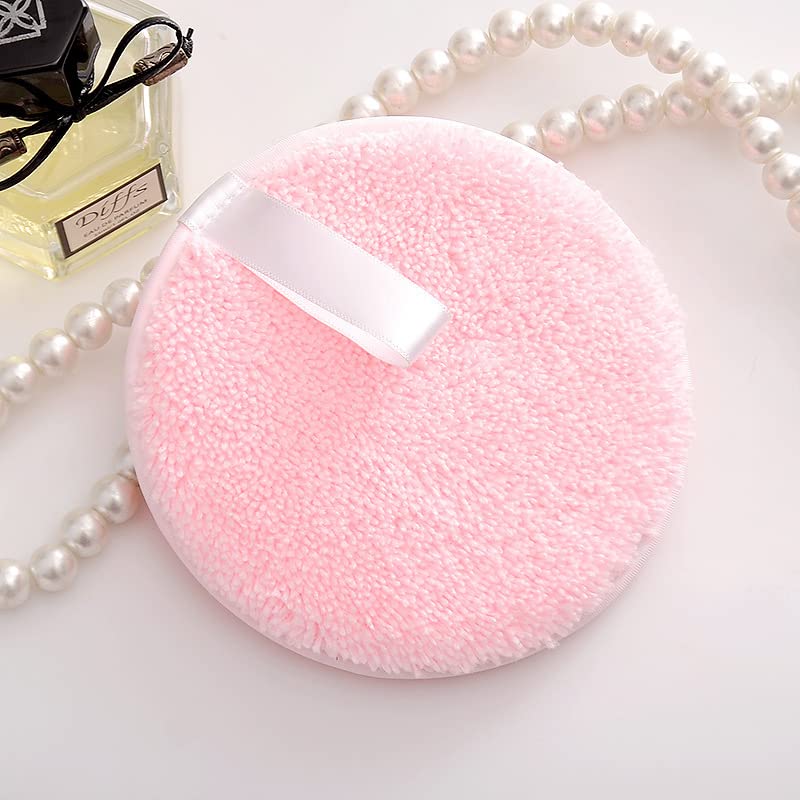 Reusable Makeup Remover Pads - 3 Pack Eco-Friendly Bamboo Facial Rounds for All Skin Types | Gentle Washable Microfiber Makeup Eraser Cloths (Pink) | Perfect for Travel, Daily Skincare & Sustainable Beauty Routine