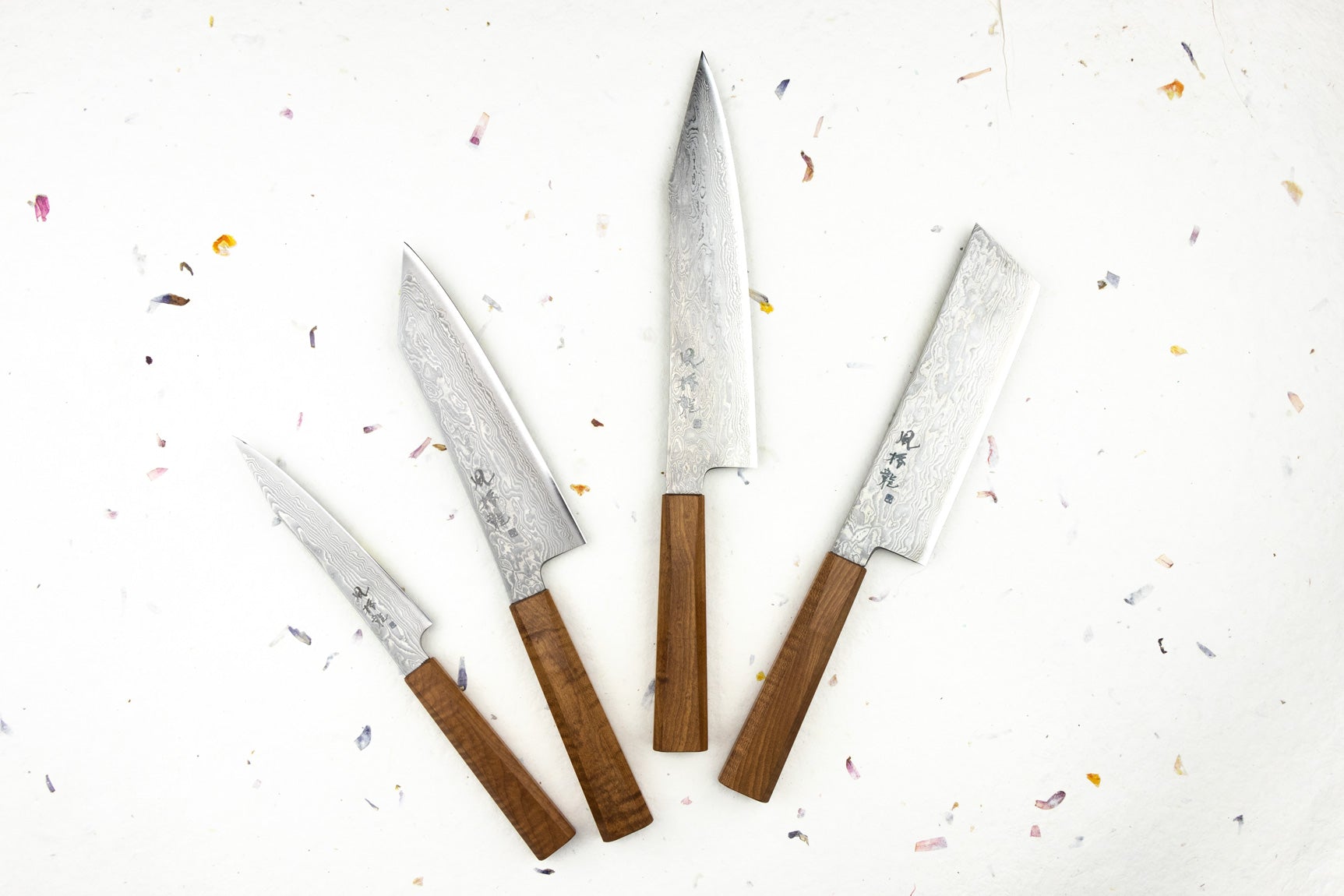 Premium Ryusen Fukakuryu Japanese Knife Set - High-Carbon Stainless Steel Chef Knives for Professional Cooking & Home Kitchens - Perfect for Slicing, Dicing & Precision Cutting