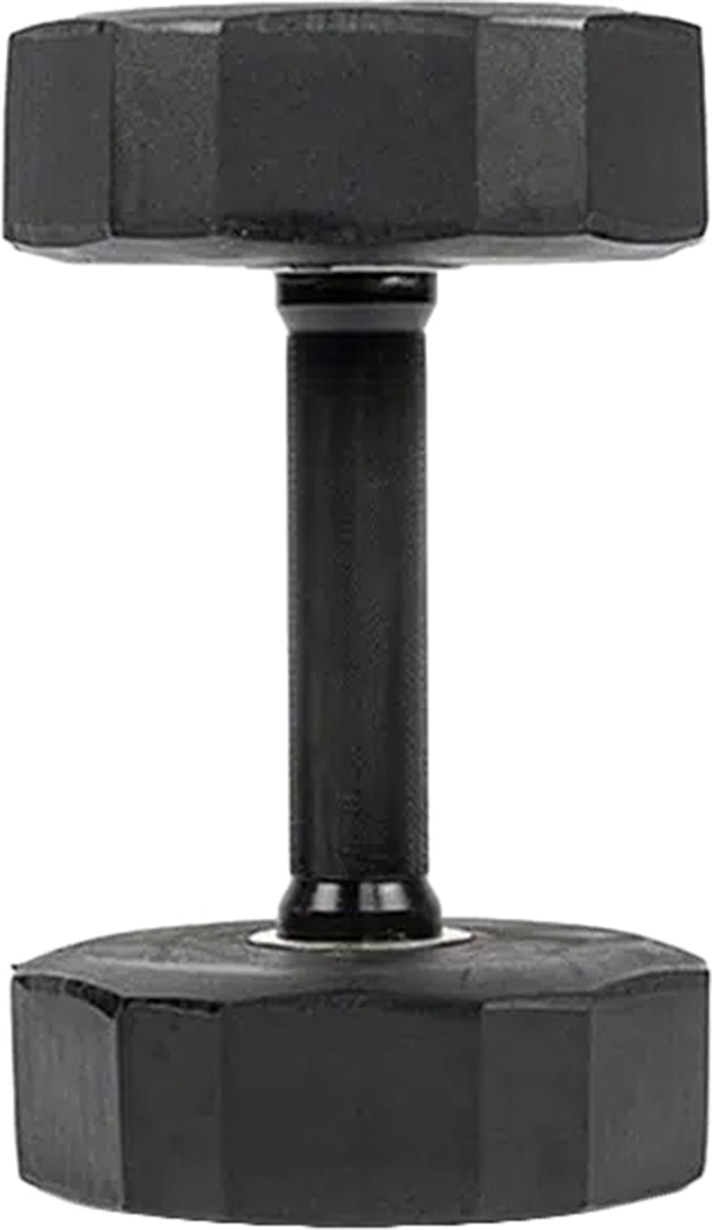 12 Edges Rubber Dumbbell 10 Lb Single - Premium Rubber Coated Weight for Home Gym, Strength Training & Fitness Workouts - Perfect for Beginners, CrossFit & Home Exercise Equipment