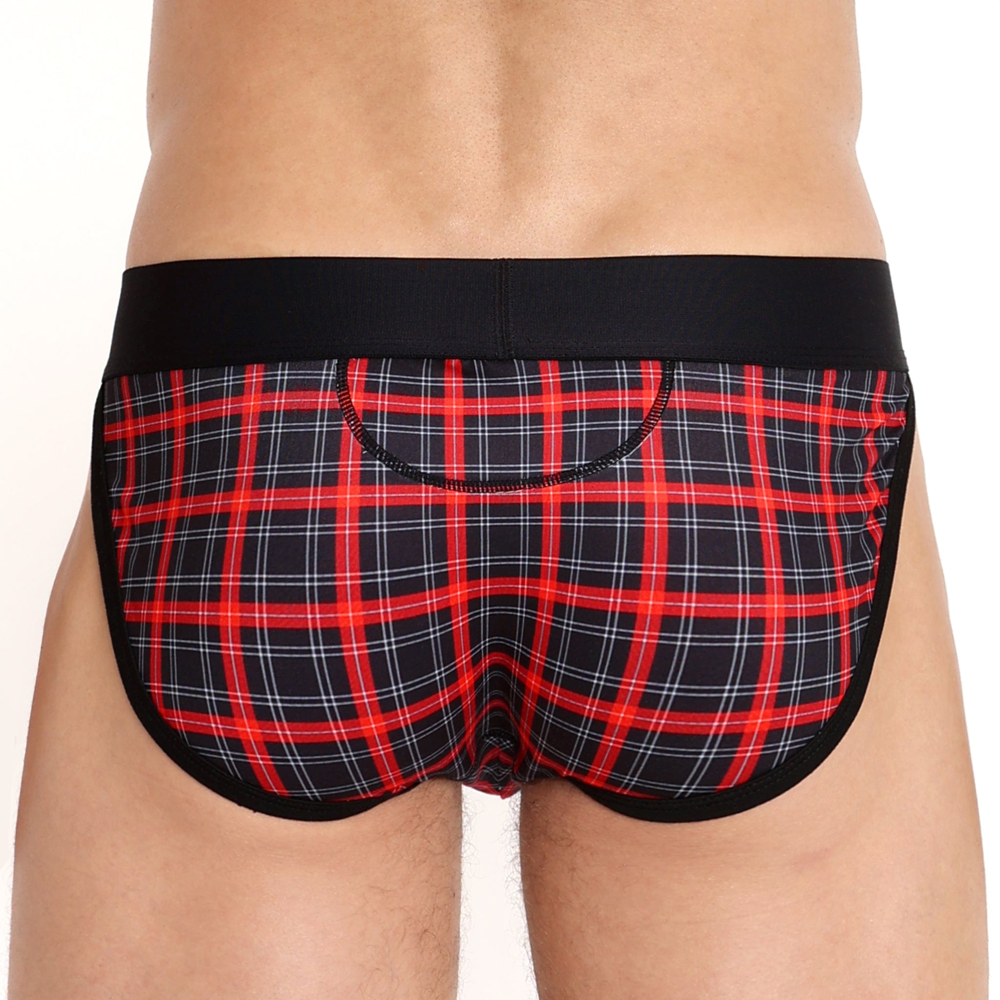 Tartan Plaid Sport Briefs for Men - Comfortable Cotton Underwear for Active Lifestyles - Perfect for Gym, Running & Everyday Wear