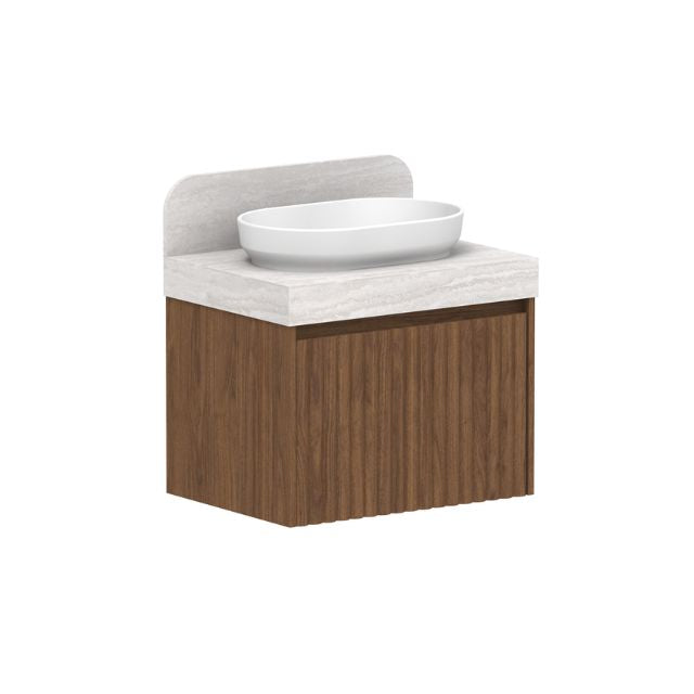 ADP Harper Wall-Mounted Vanity with Durasein Countertop - Modern Bathroom Sink for Small Spaces & Powder Rooms