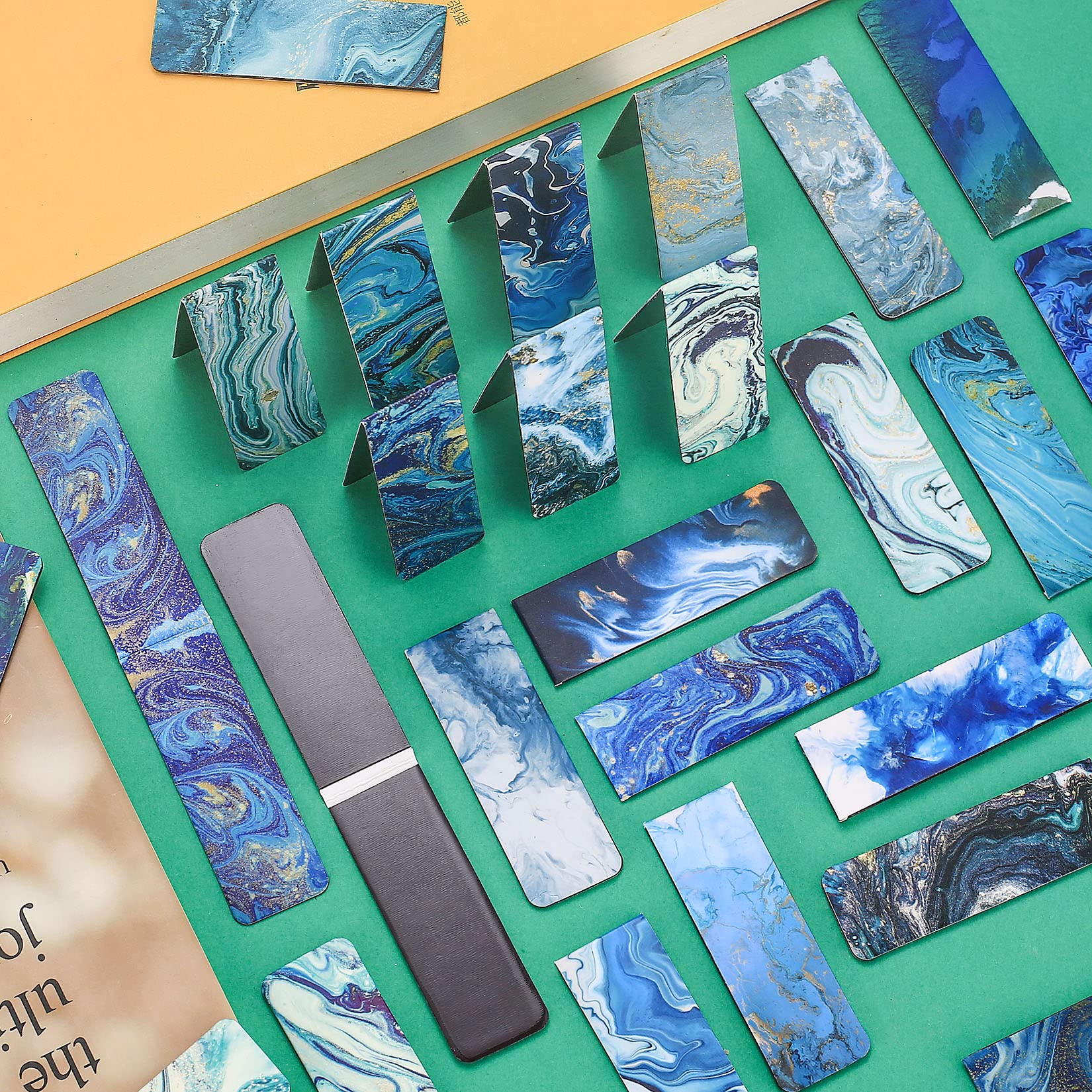 30 Pcs Magnetic Bookmarks for Books - Ocean Theme Reading Clips for Students, Teachers, School & Office - Durable Page Holders for Novels, Textbooks & Journals