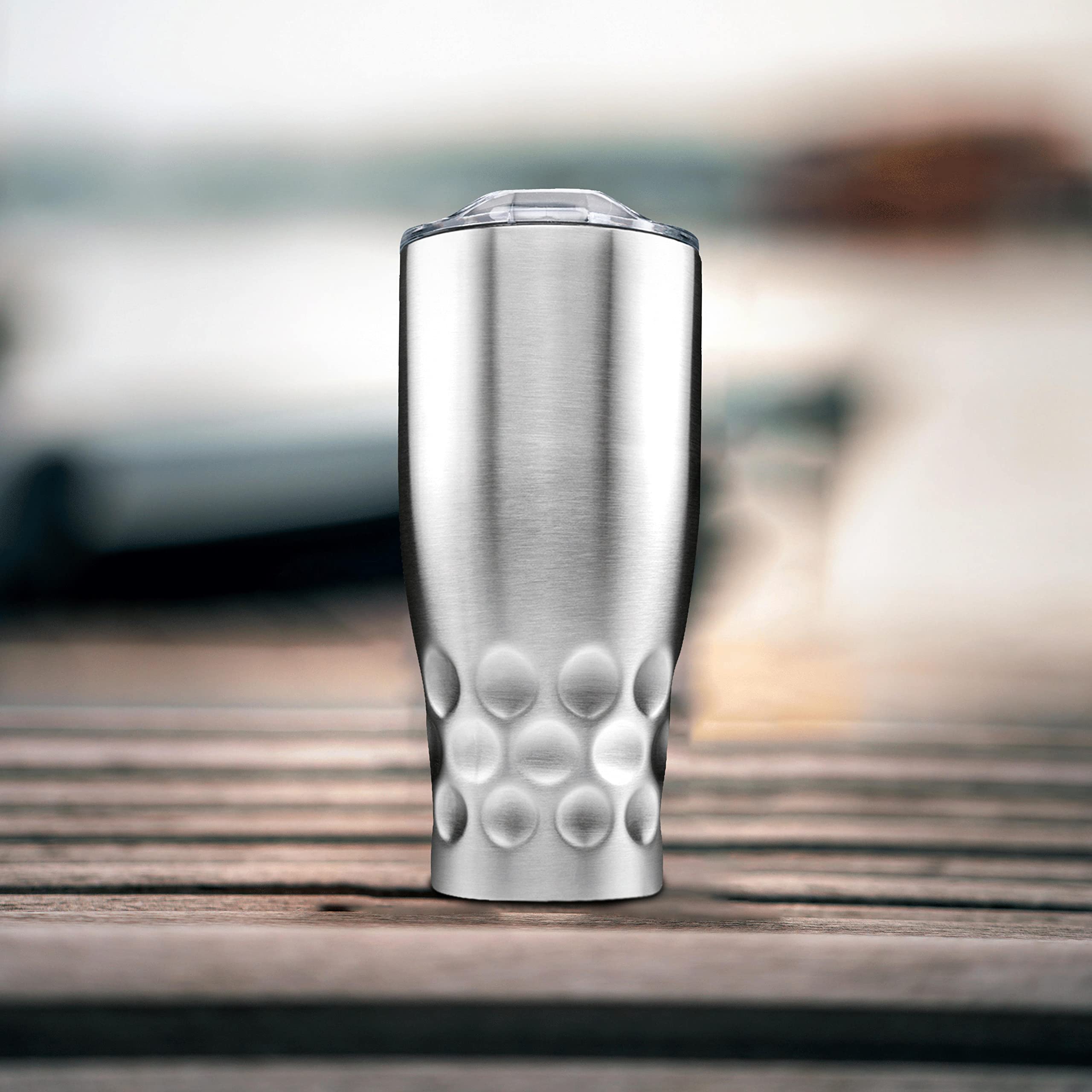 Molokini 27 oz Stainless Steel Tumblers - Set of 10 Bulk Pack, Double Wall Insulated for Hot & Cold Drinks - Coffee, Soda, Juice, Smoothies - Perfect for Office, Camping, Travel & Outdoor Activities - Silver