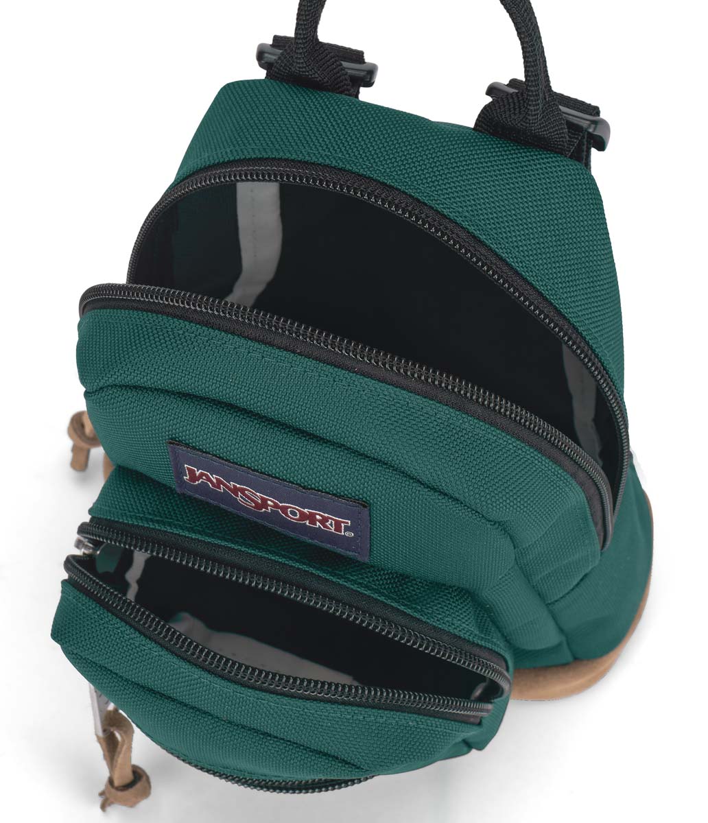JanSport Right Pack Mini Backpack - Lightweight & Durable School Bag for Teens & Adults | Perfect for College, Travel & Everyday Use | Deep Juniper Color