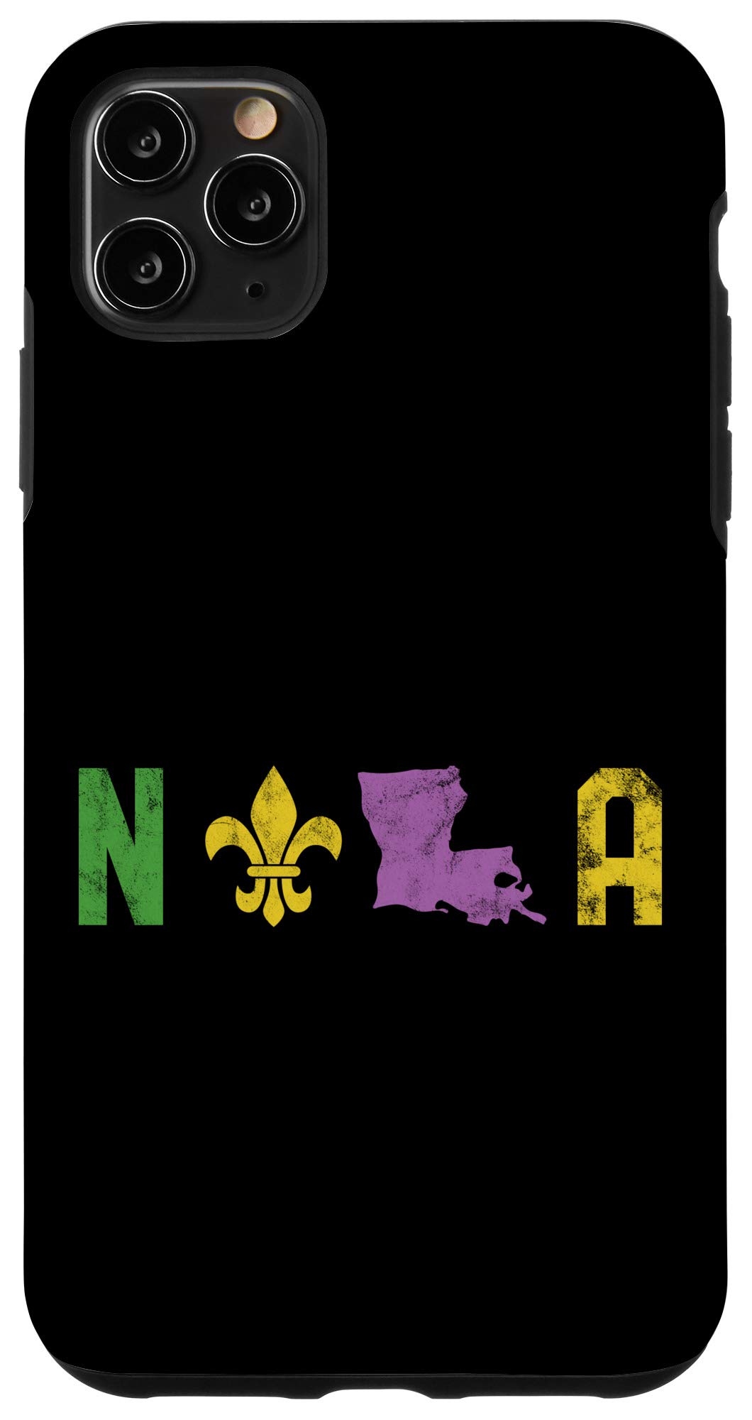 iPhone 11 Pro Max Case - Mardi Gras New Orleans Vintage Design Party Gift - Perfect for Carnival Celebrations & Festive Events