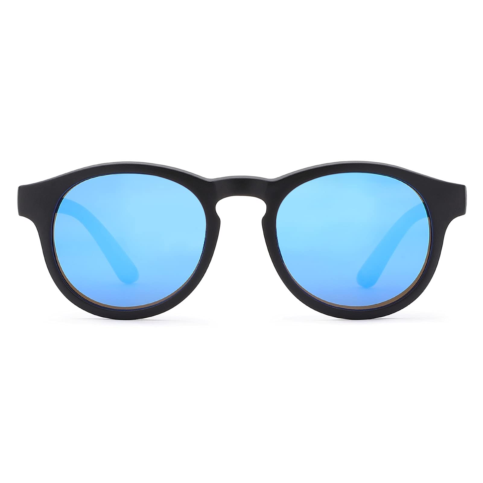 COASION Baby Sunglasses for 0-2 Years - UV400 Polarized, Flexible Round Frame with Adjustable Strap - Perfect for Beach, Outdoor Play & Car Rides