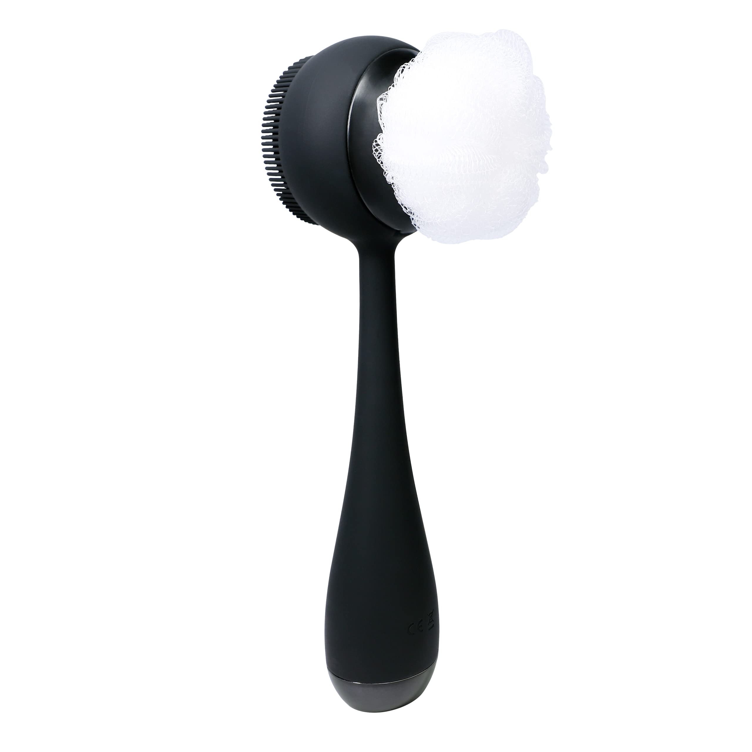 PMD Clean Body - Smart Body Cleansing Device with Silicone Brush & 3 Interchangeable Attachments - Waterproof - SonicGlow Vibration Technology - Deep Cleanse, Exfoliate & Massage - Perfect for Shower, Spa & Skincare Routine