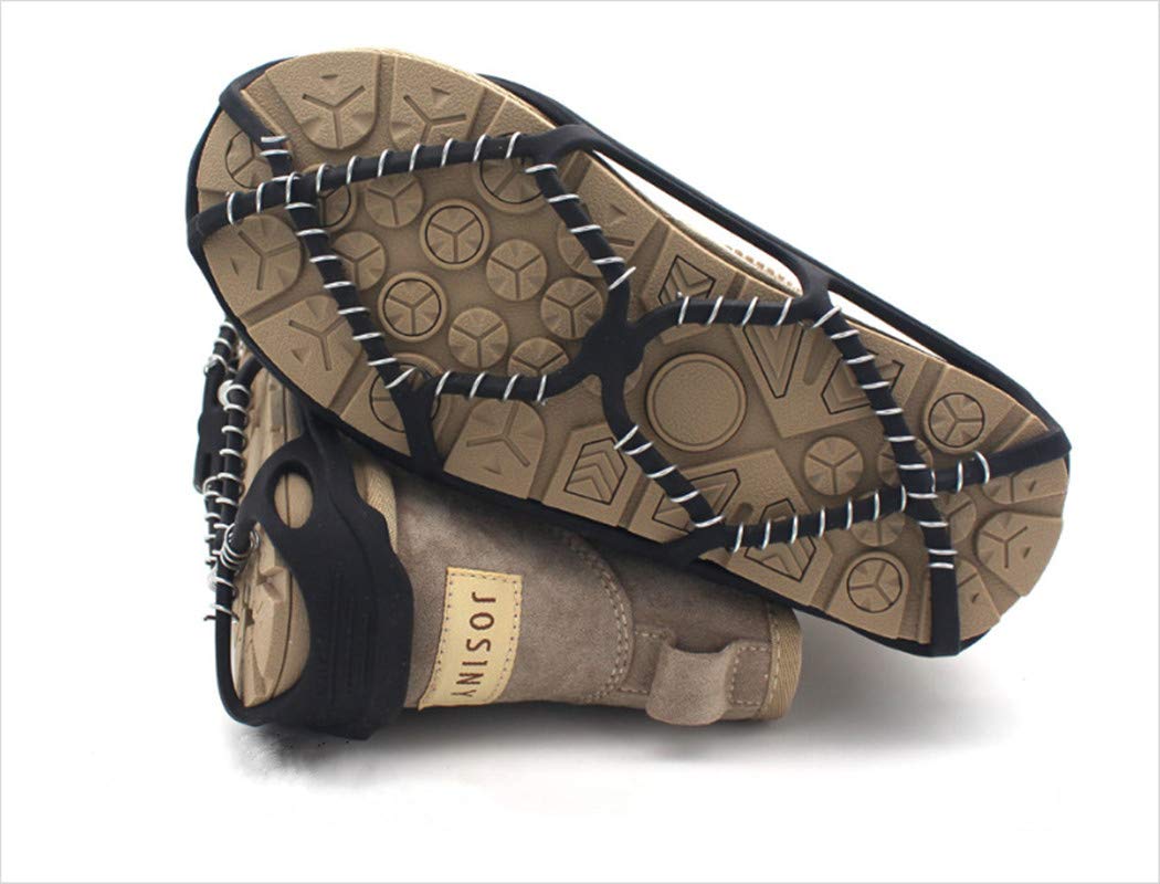 Toasis Ice Grips Snow Traction Cleats - Anti-Slip Crampons for Walking, Jogging & Hiking on Ice & Snow - Perfect for Winter Outdoor Activities & Safety