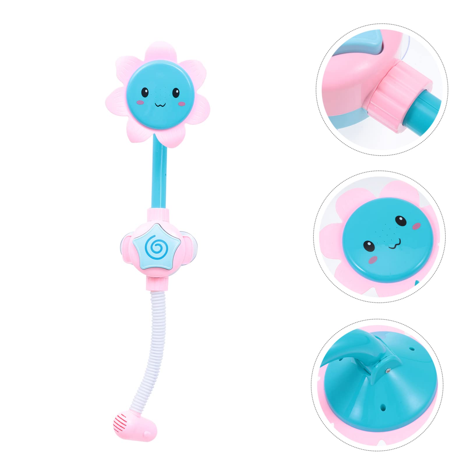 HEMOTON 2 Pack Sunflower Bath Toys for Kids - Fun Cartoon Shower Playthings, Durable Plastic Bathtub Toys for Toddlers - Perfect for Bath Time Fun, Sensory Play & Early Learning