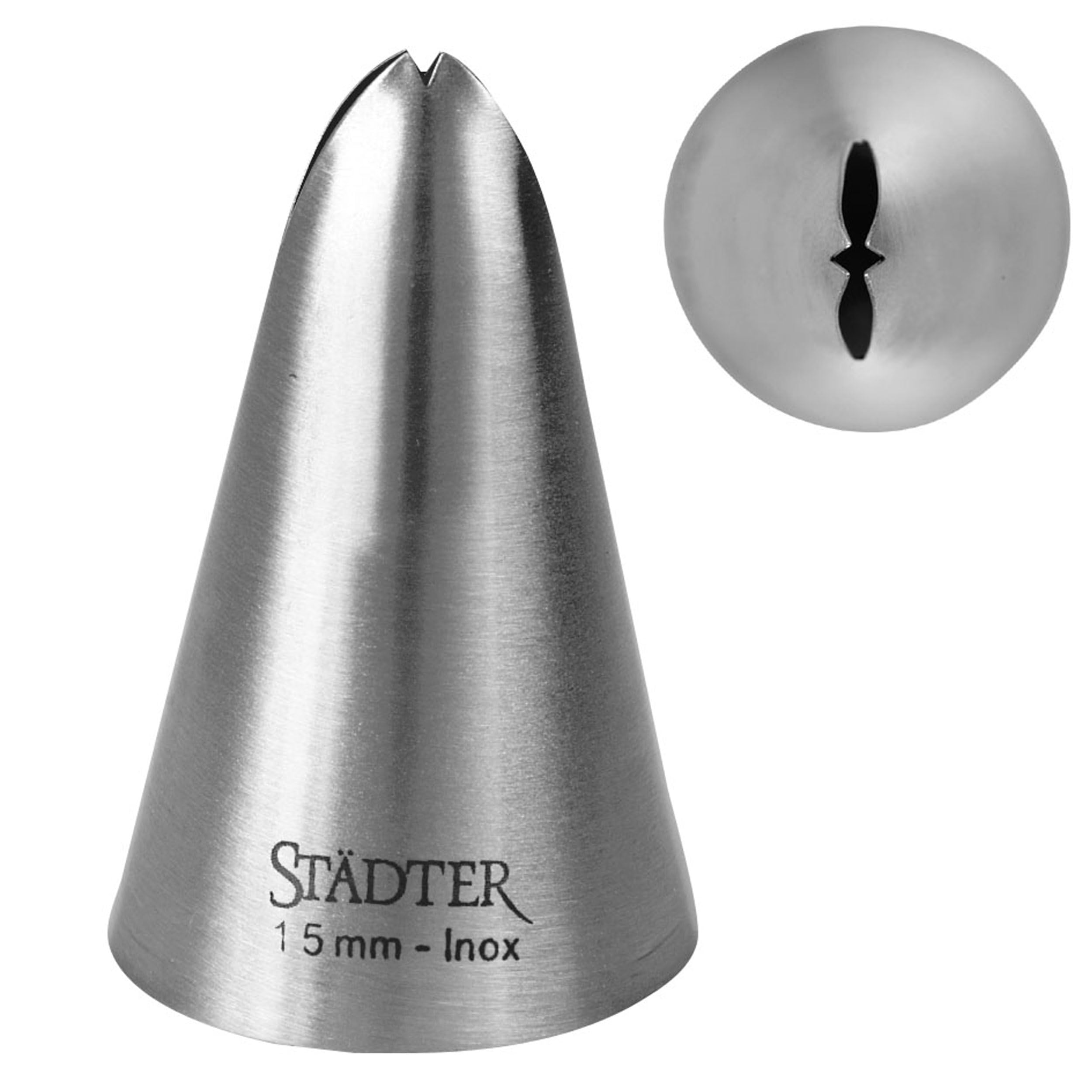 15mm Stainless Steel Silver Leaf Tip - Perfect for Jewelry Making, DIY Crafts, and Floral Arrangements