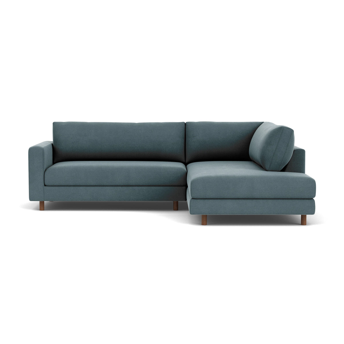 Douglas Fabric Right Corner Sofa - Modern L-Shaped Sectional Couch for Living Room, Small Spaces & Apartments | Comfortable Upholstered Furniture for Family Gatherings & Movie Nights