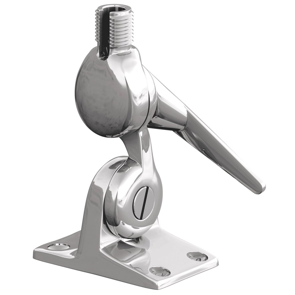 Shakespeare 5187 4-Way Stainless Steel Ratchet Mount - Durable Tool for Marine, Automotive, and Industrial Applications