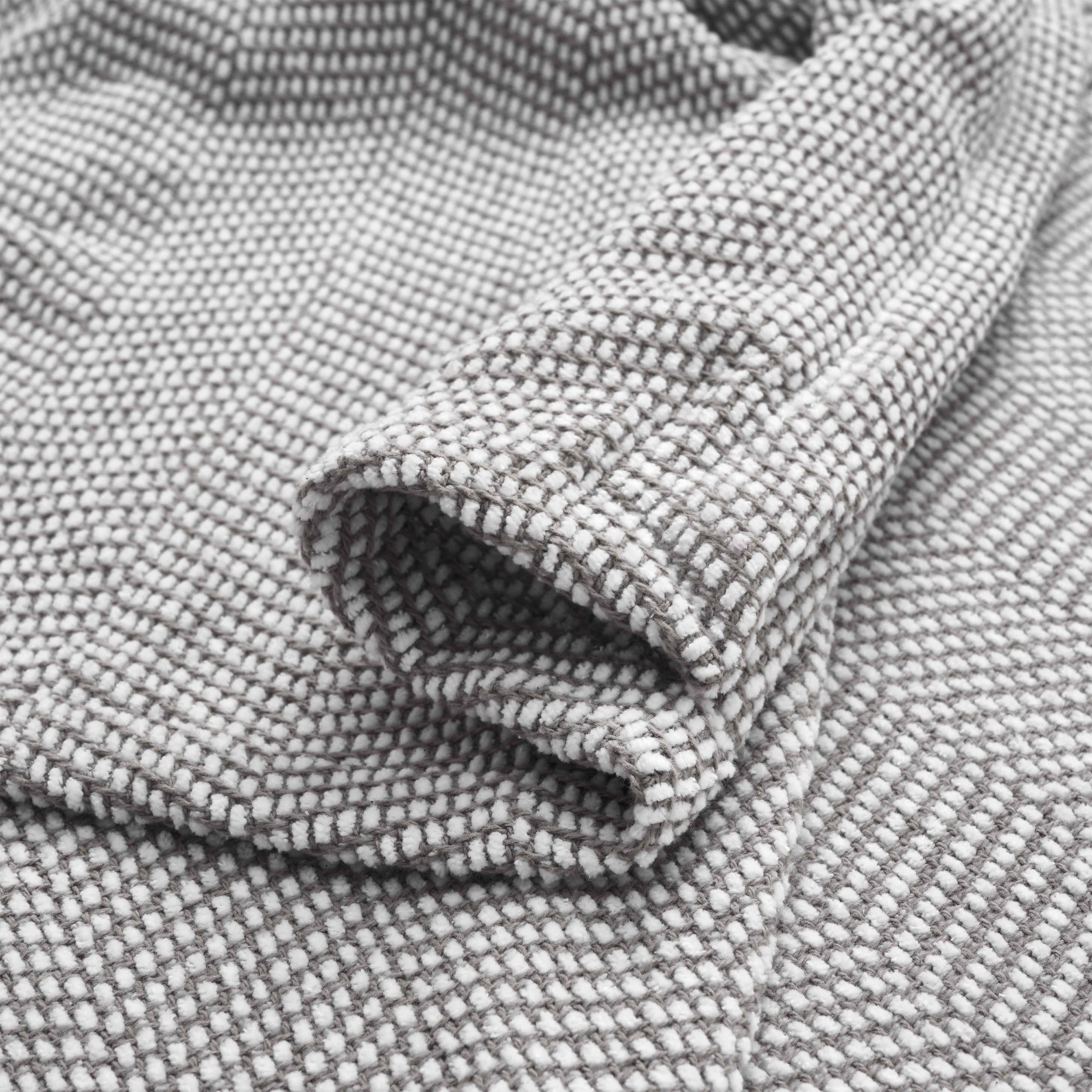 Premium Maya Chenille Herringbone Cotton Blanket - Medium Weight Soft Throw for Bed, Sofa & Couch - Cozy Home Decor for All Seasons