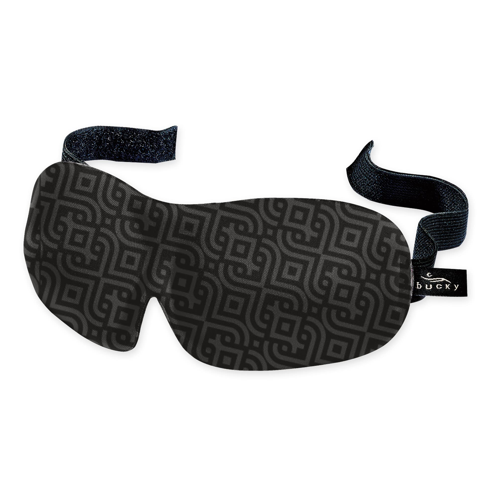 Bucky 40 Blinks No Pressure Printed Eye Mask for Travel & Sleep - Soft Comfortable Sleep Mask for Airplane, Nap & Night Use - One Size Fits All - Nouveau Design