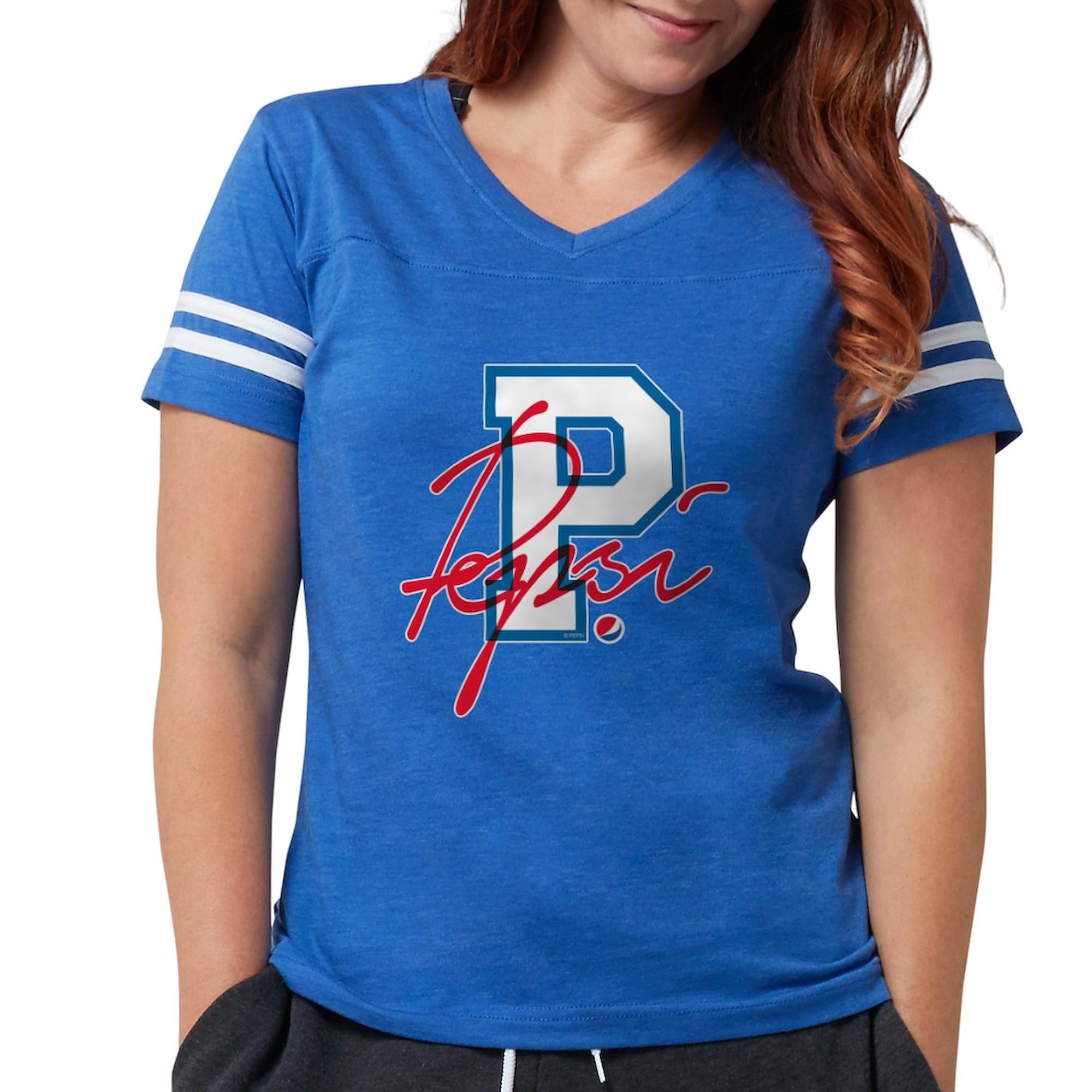 Pepsi Varsity Letter Women's Football T-Shirt - Soft Cotton Jersey Tee for Fans, Sports & Casual Wear