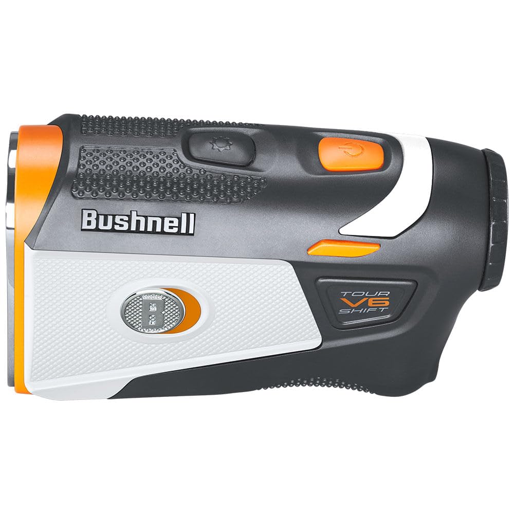 Bushnell Tour V6 Shift Golf Rangefinder with Slope Switch Technology | 1300 Yard Range & 6X Magnification | Visual Jolt Flag Locking & Magnetic Mount | Perfect for Tournament Play & Course Navigation