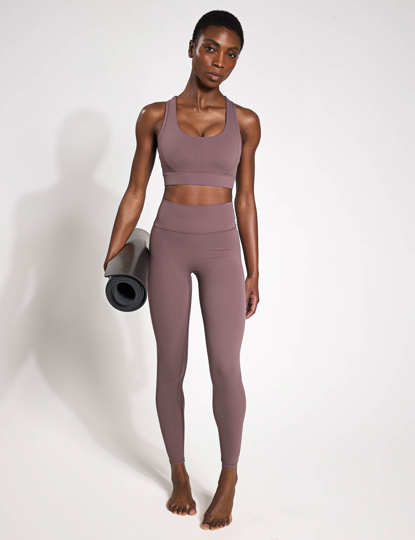 Chloe Cloud Core Legging - High Waisted Yoga Pants for Women, Soft & Stretchy Workout Leggings, Grape Purple - Perfect for Yoga, Gym, Running & Lounge Wear