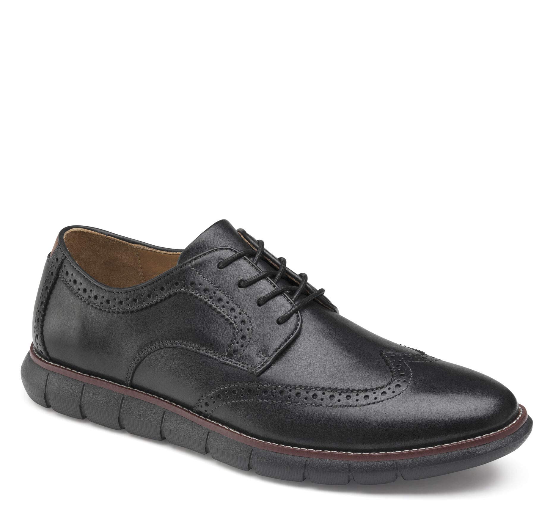 Johnston & Murphy Men's Holden Wingtip Oxford Dress Shoes | Genuine Full Grain Leather | Lightweight Comfortable Design for Business & Formal Occasions | Perfect for Office, Weddings & Professional Events