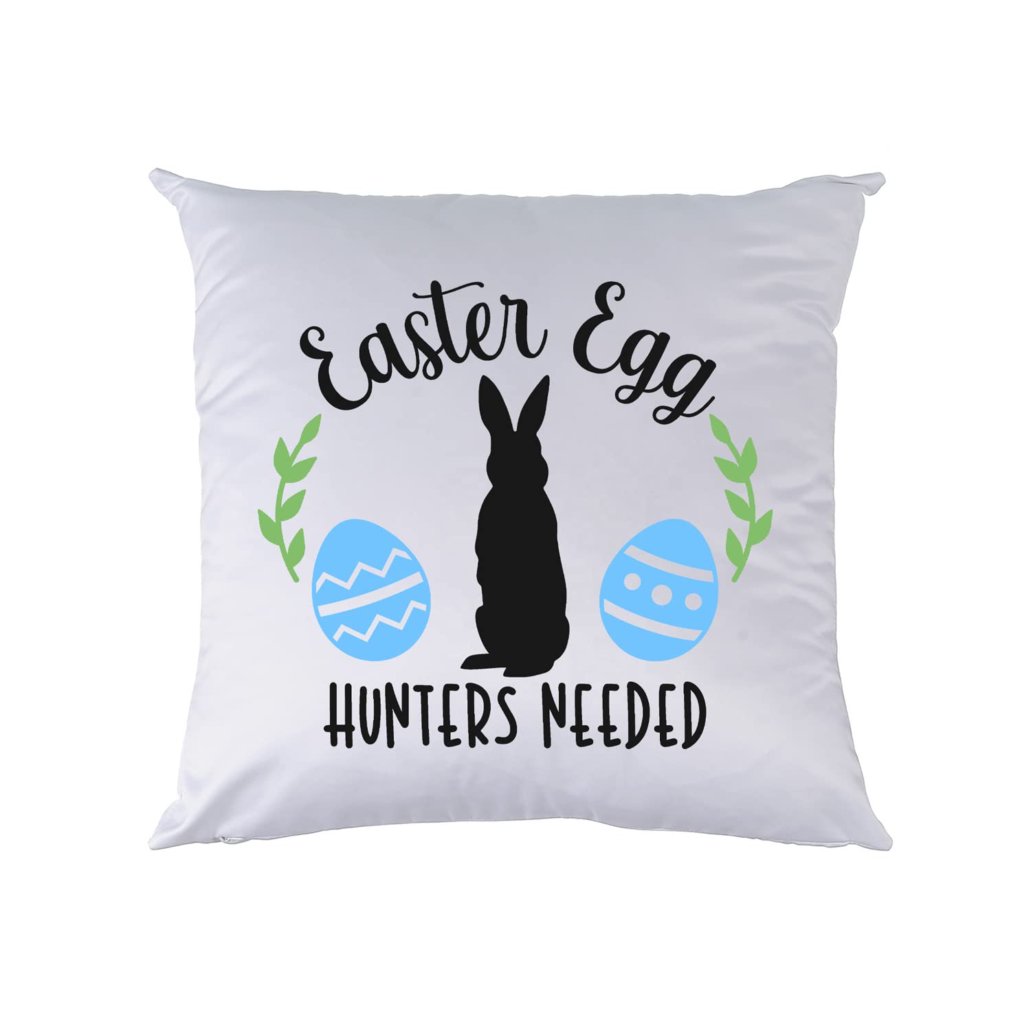 Easter Spring Throw Pillow Cover 16x16 Inches - Soft Decorative Cushion for Sofa, Couch, Bed & Home Decor - White Aesthetic Pillow Insert - Perfect for Living Room, Bedroom & Seasonal Decorations