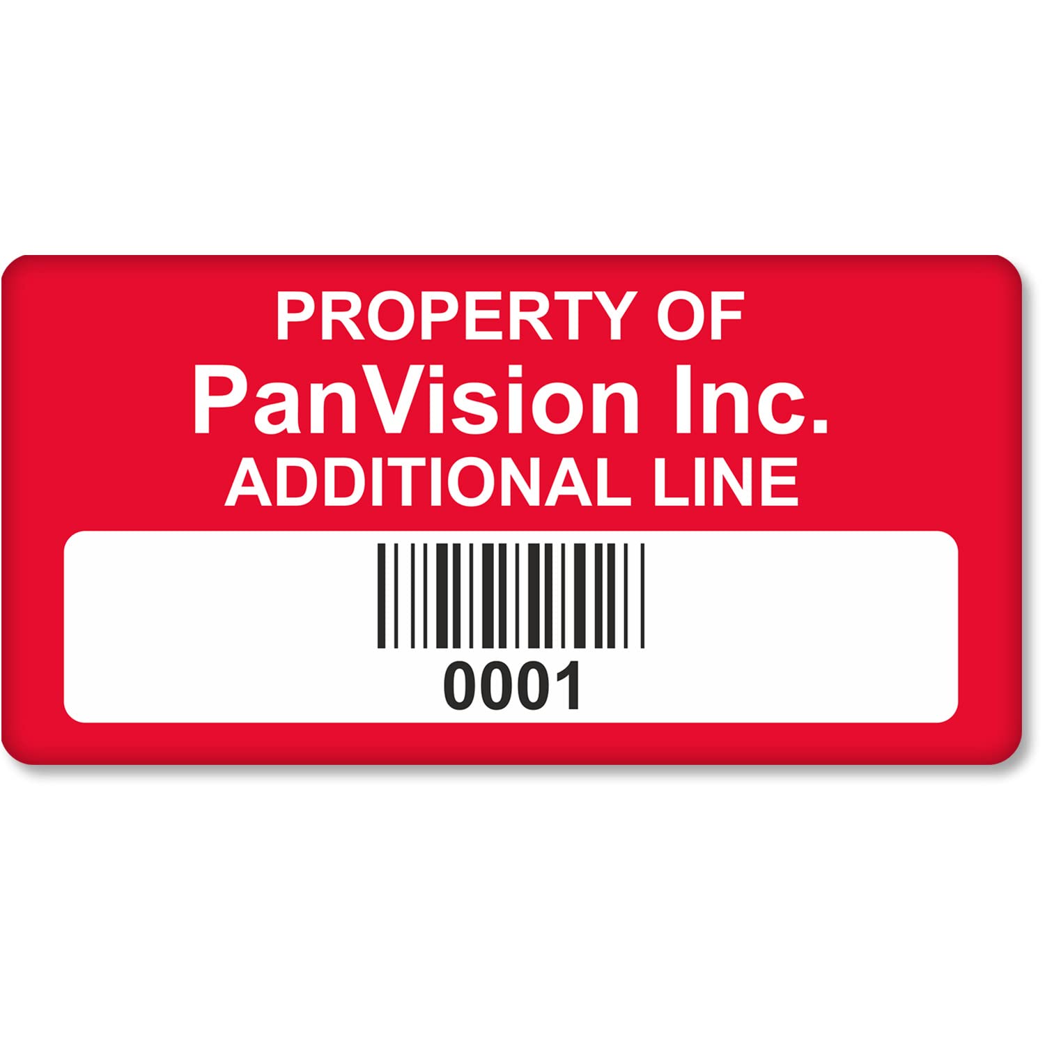 Custom Barcode Asset Labels - 0.75