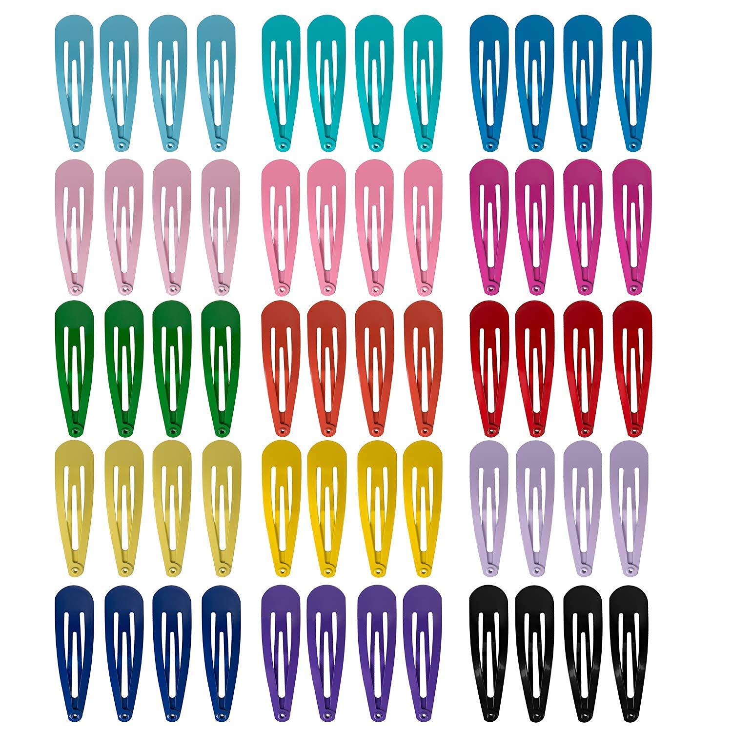 30 Pcs Non-Slip Tic Tac Hair Clips for Girls - 2 Inch Metal Barrettes Hairpins for Toddlers, Kids, Teens & Women | Perfect for School, Parties & Daily Hairstyles