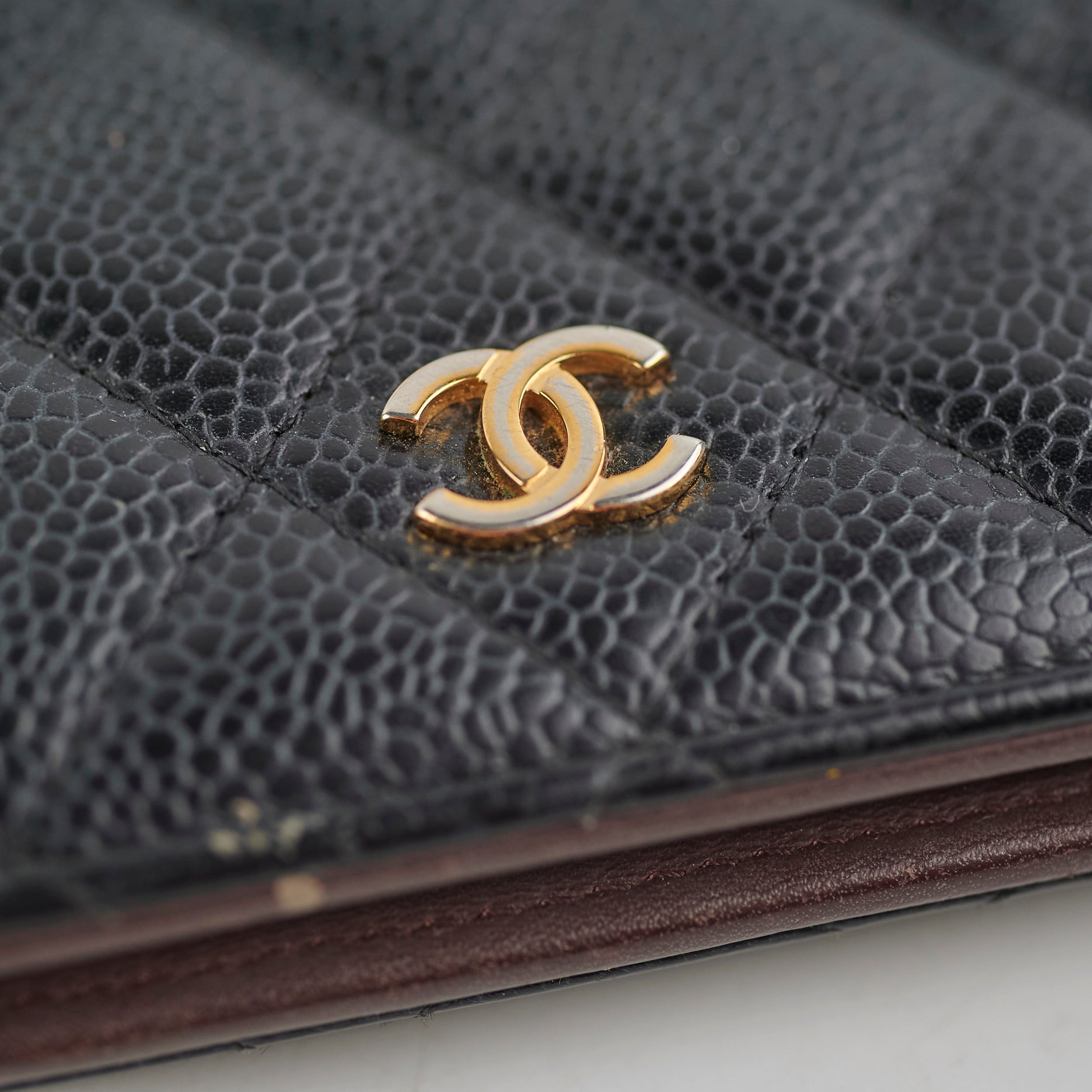 Chanel Black Caviar Leather Long Wallet for Women - Luxury Designer Clutch with Multiple Card Slots - Perfect for Everyday Use, Travel & Special Occasions