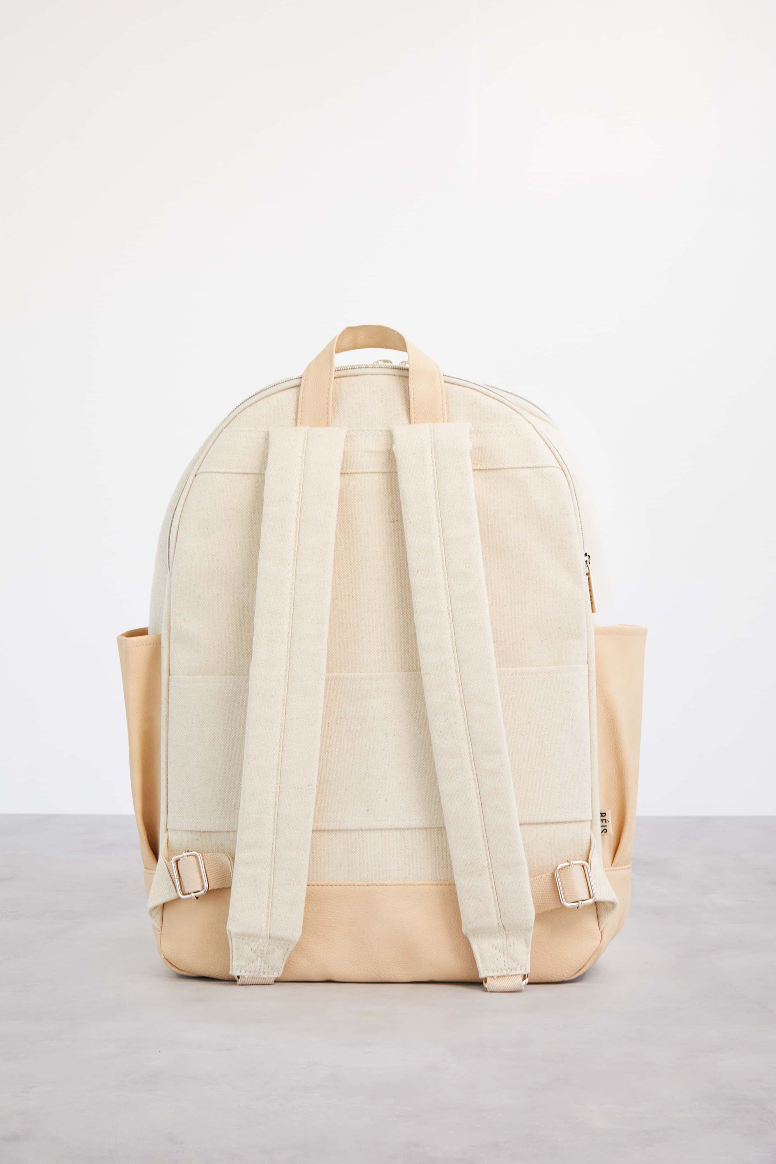 Premium Beige Travel Backpack - Lightweight Durable Carry-On Backpack for Men & Women - Perfect for Airplane, Hiking, Business & Weekend Getaways
