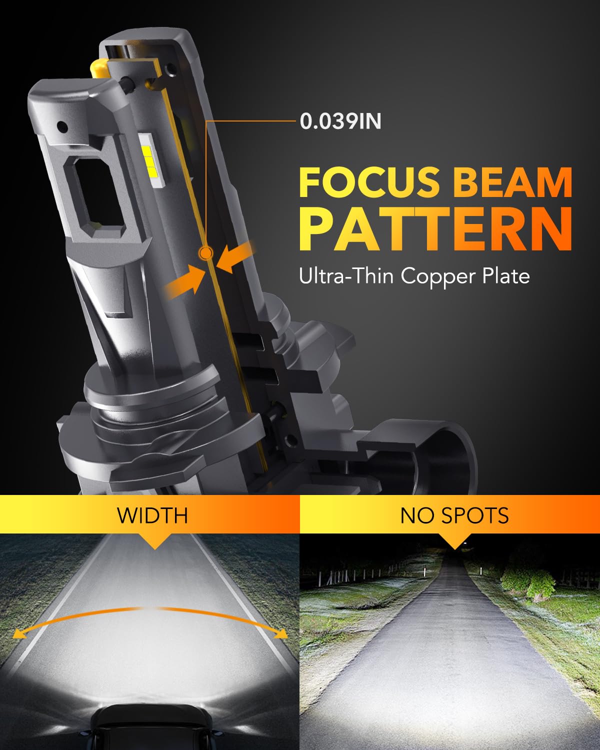 Upgraded 9005/HB3 & H11/H9/H8 LED Light Bulbs Combo - 56,000LM, 700% Brighter, 6500K Cool White - No Dark Spot - H11 9005 Low/High Beam DRL Fog Light Halogen Replacement - Wireless Plug & Play - Pack of 4 - Perfect for Cars, Trucks, SUVs & Motorcycles - Enhanced Night Driving & Off-Road Visibility