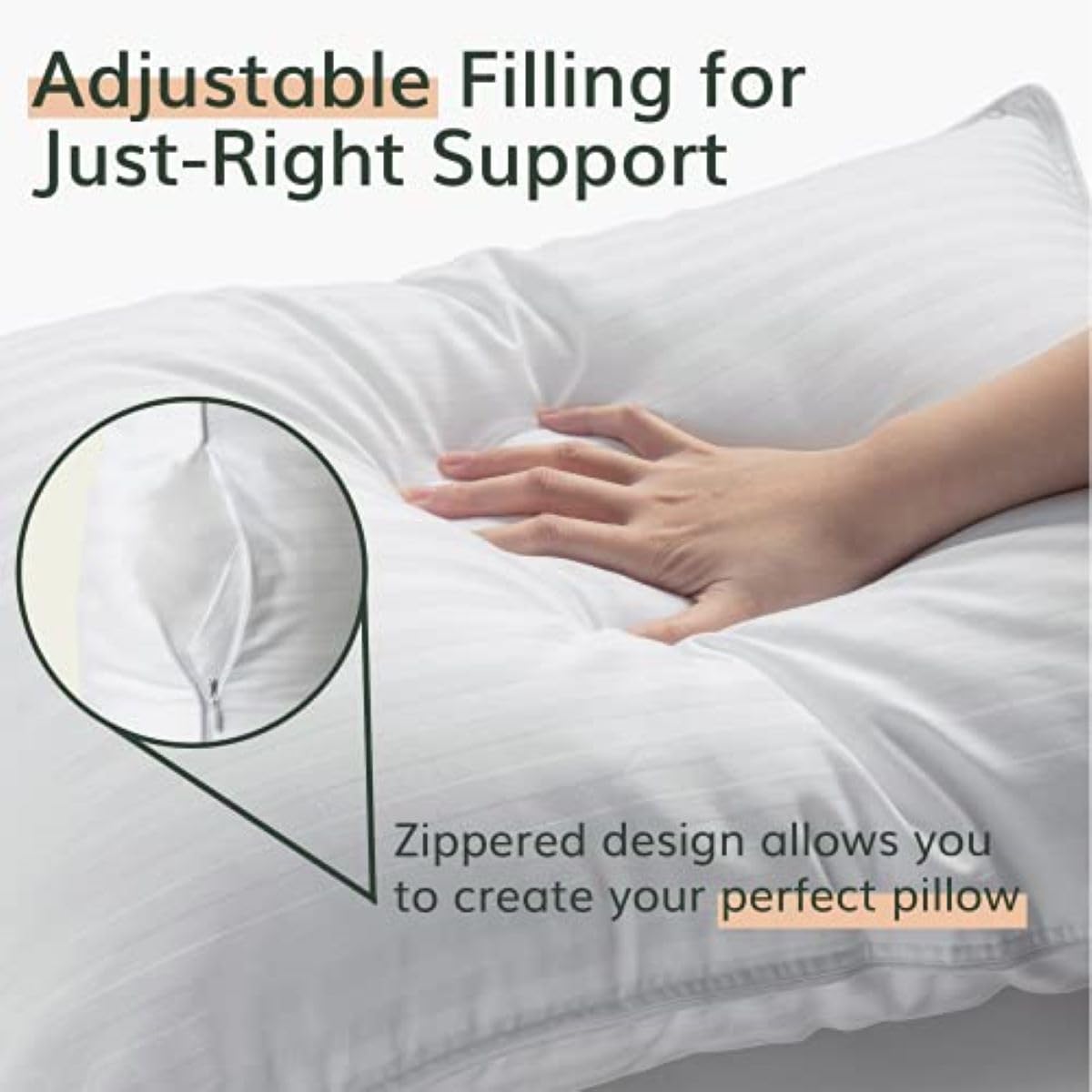 Premium King Size Bed Pillows - Set of 2, 36