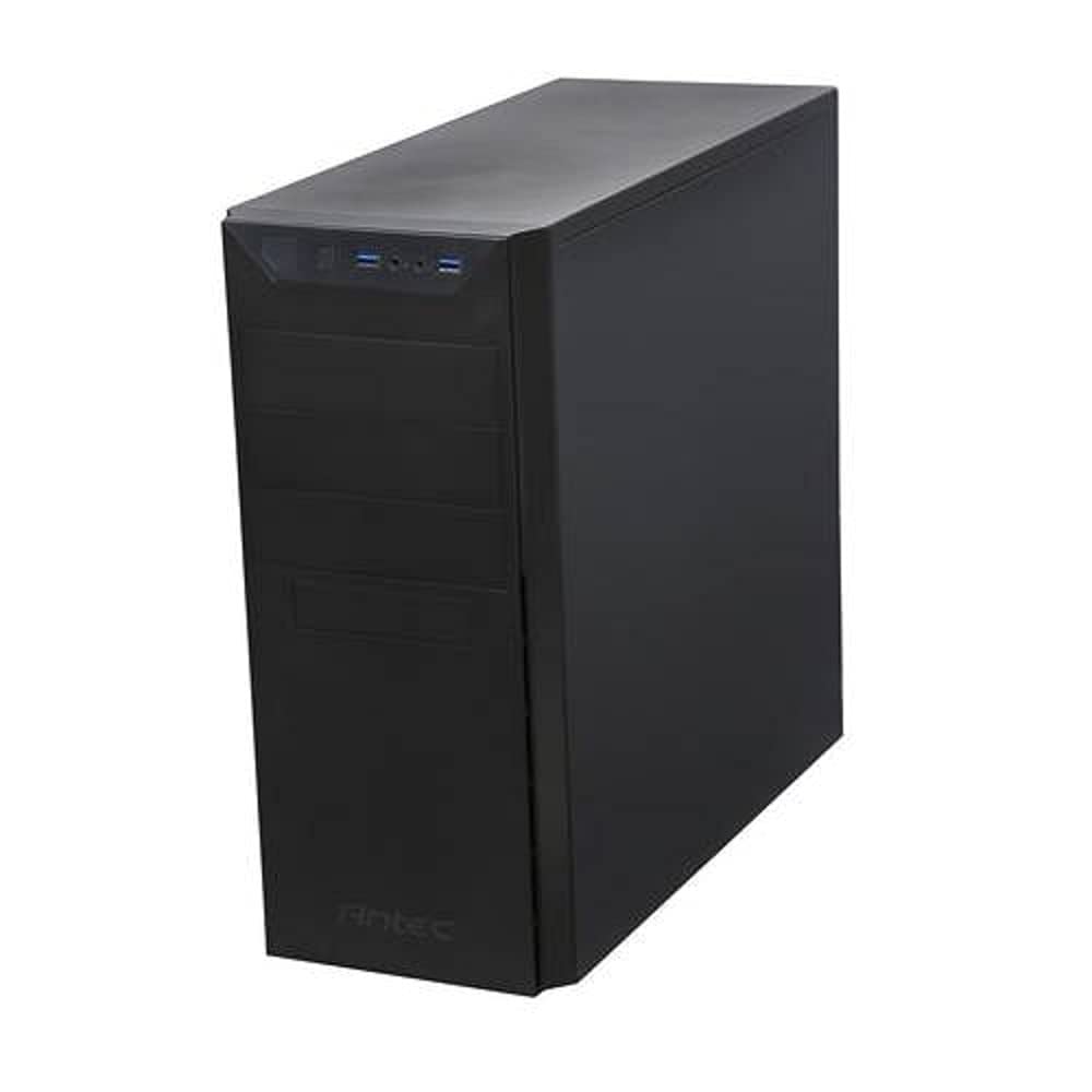 Antec VSK4000E-U3 Black SGCC Steel ATX Mid Tower Computer Case - High Airflow Gaming PC Case for Home & Office Use, Perfect for Gaming Rigs & Workstations