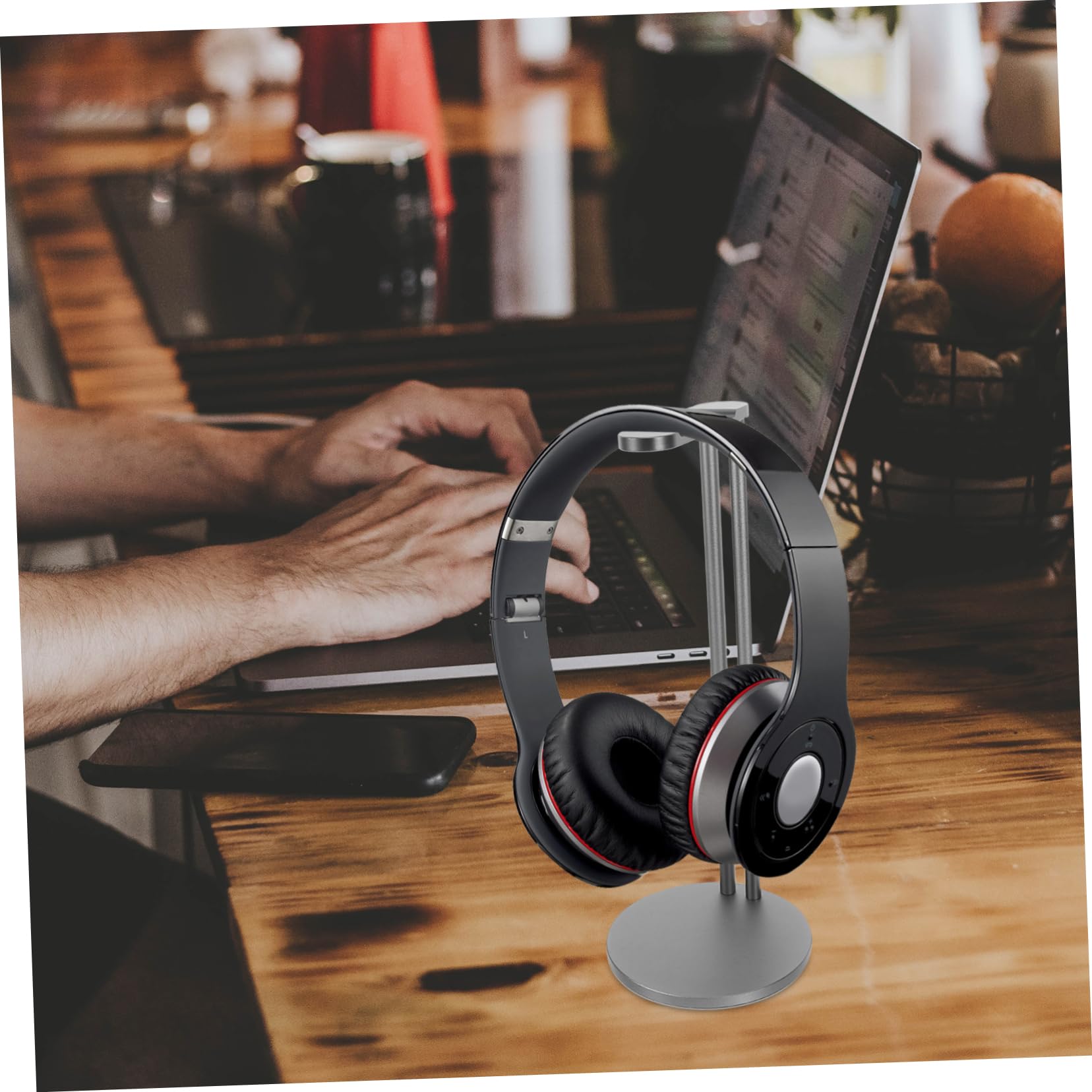 IMIKEYA Gaming Headset Stand - Space-Saving Headphone Holder with Non-Slip Base - Perfect for PC, PS5, Xbox Setup & Desk Organization