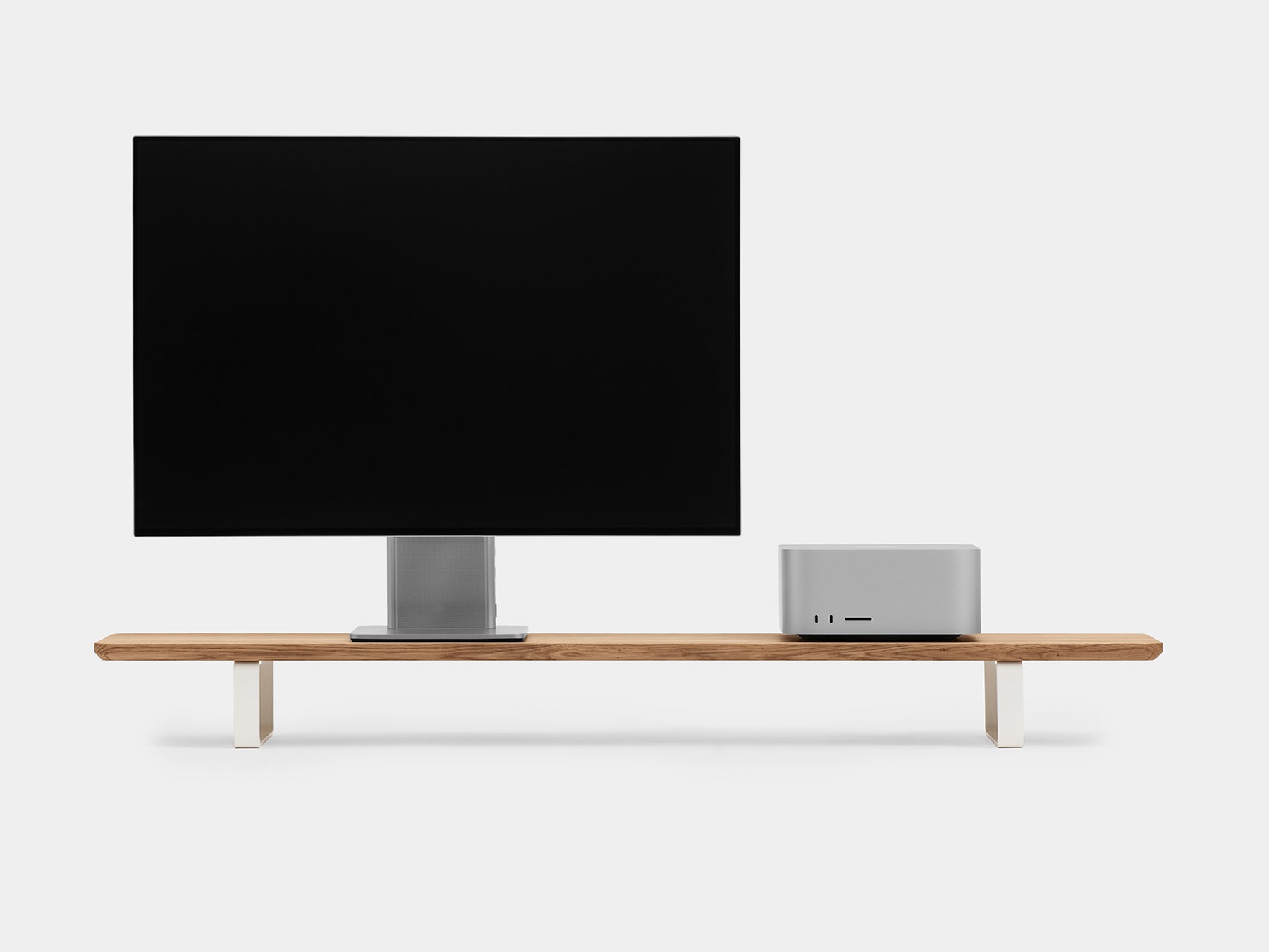 Dual Monitor Stand for Desk - Adjustable Computer Monitor Riser with Shelf - Perfect for Home Office, Gaming Setup & Workspace Organization