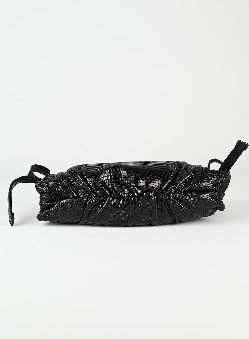 Luxury Gucci Black Lizard Leather Handbag for Women - Perfect for Evening Parties, Business Meetings & Fashion Events